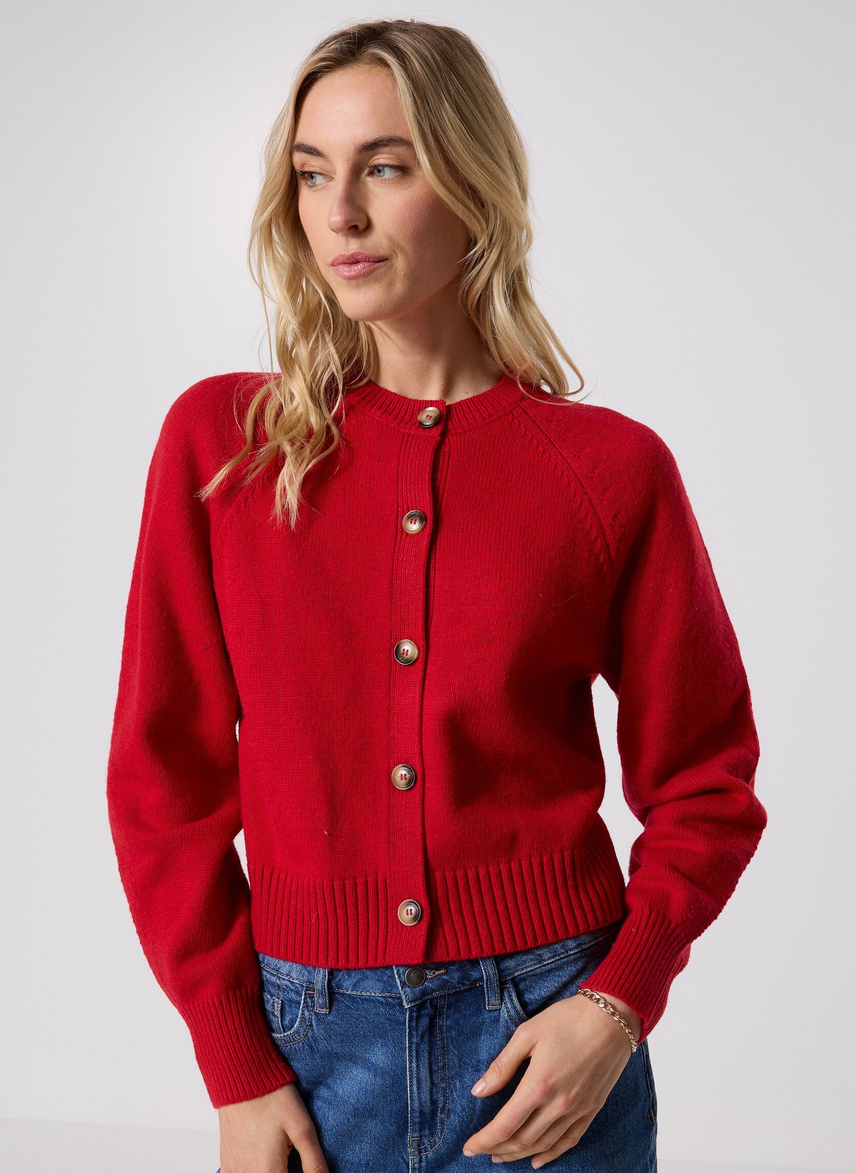 Vesten Sanders dames rood Grace & Mila Vesten Sanders dames rood ROUGE