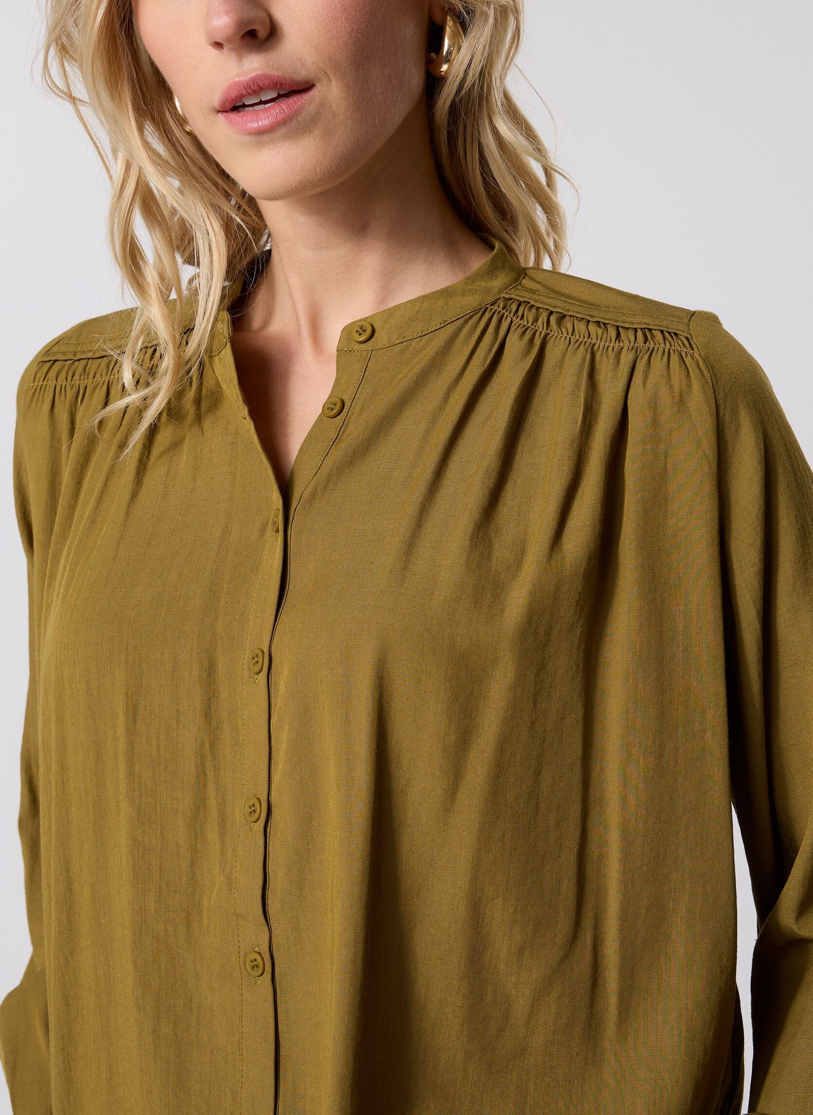 Langarm-Blusen Savannah damen grün Grace & Mila Langarm-Blusen Savannah damen grün OLIVE