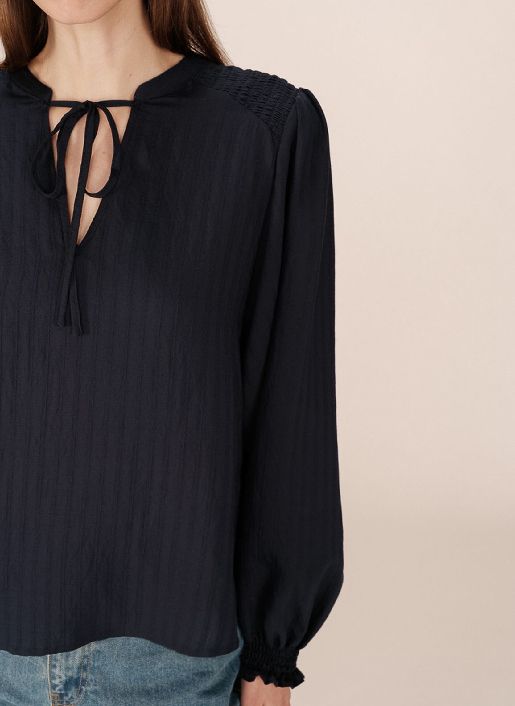 Blouses met lange mouwen Serinda dames zwart Grace & Mila Blouses met lange mouwen Serinda dames zwart NOIR