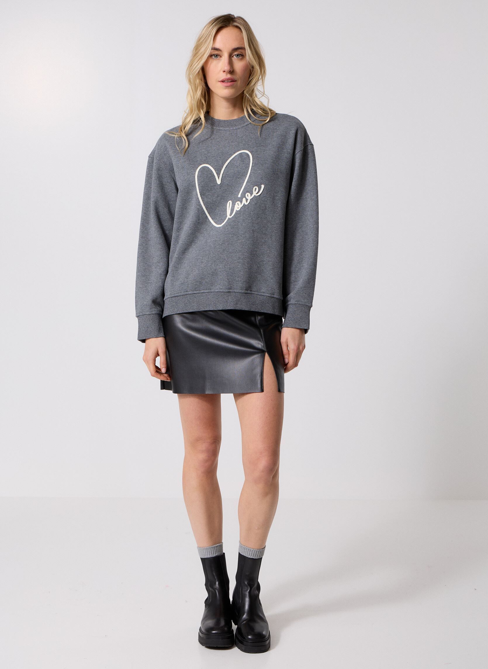 Sweater Sharly dames grijs Grace & Mila Sweater Sharly dames grijs GRIS
