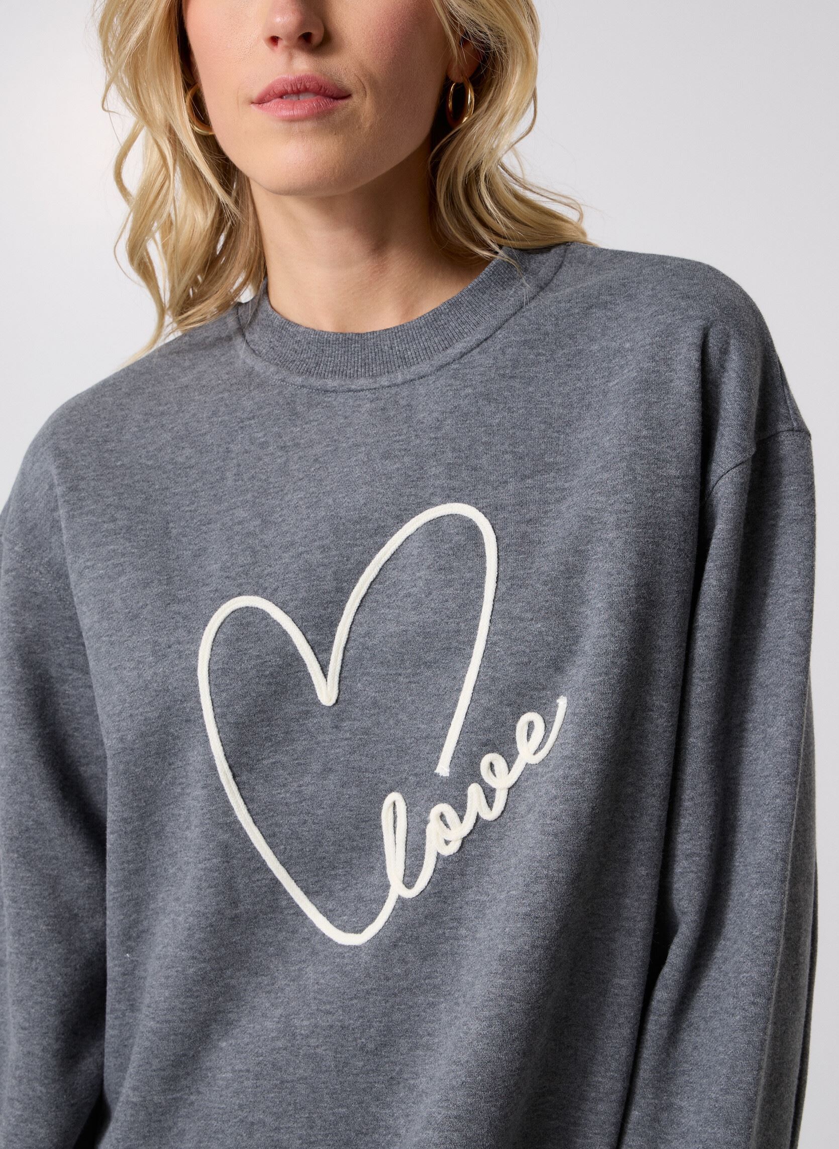 Sweater Sharly dames grijs Grace & Mila Sweater Sharly dames grijs GRIS