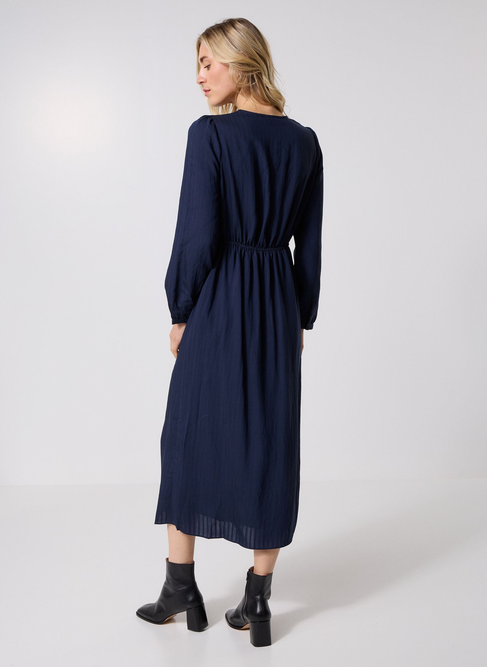 Lange jurken Shirley dames blauw Grace & Mila Lange jurken Shirley dames blauw Marine