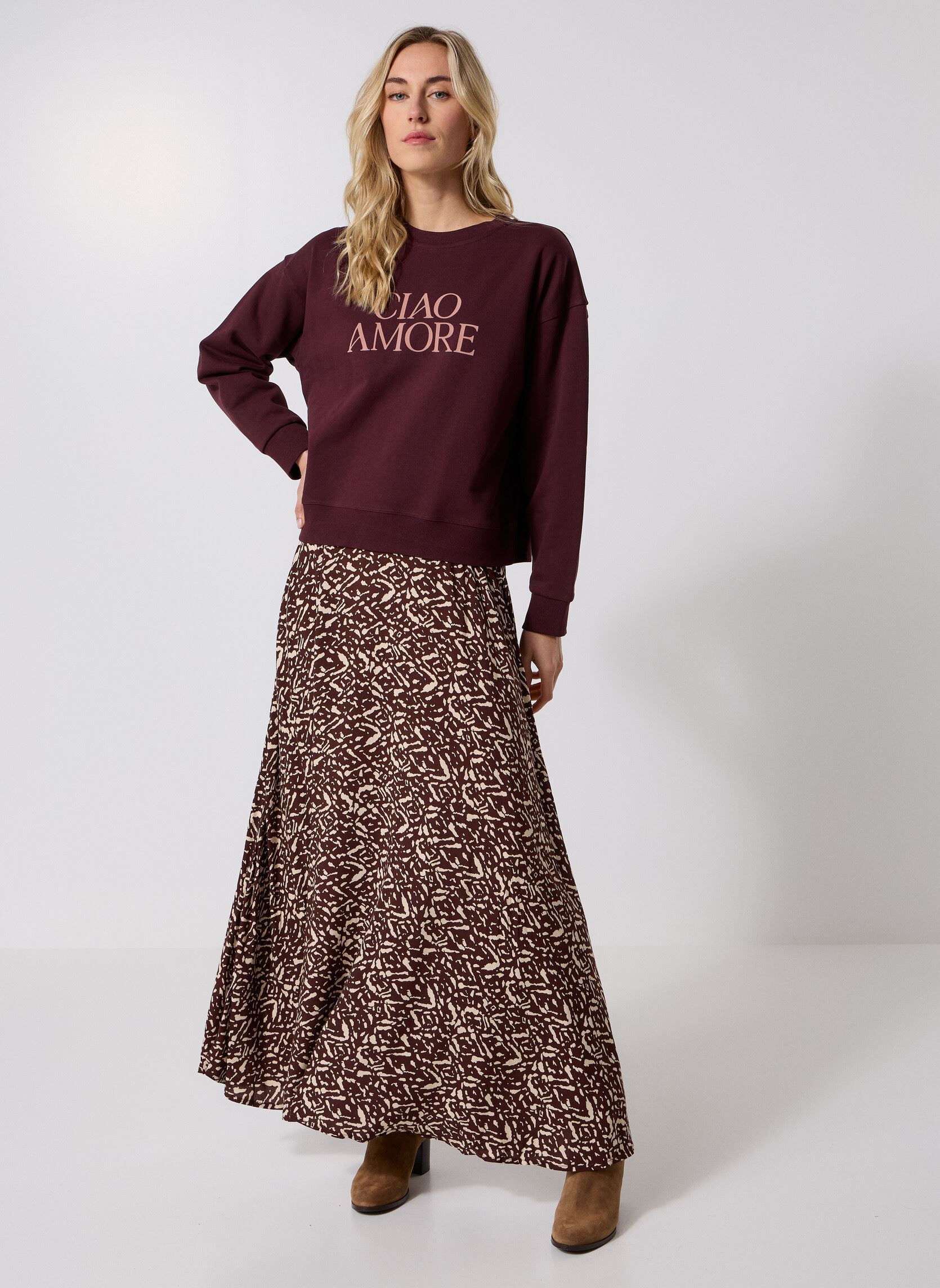 Sweater Sigil dames bordeaux Grace & Mila Sweater Sigil dames bordeaux Bordeaux