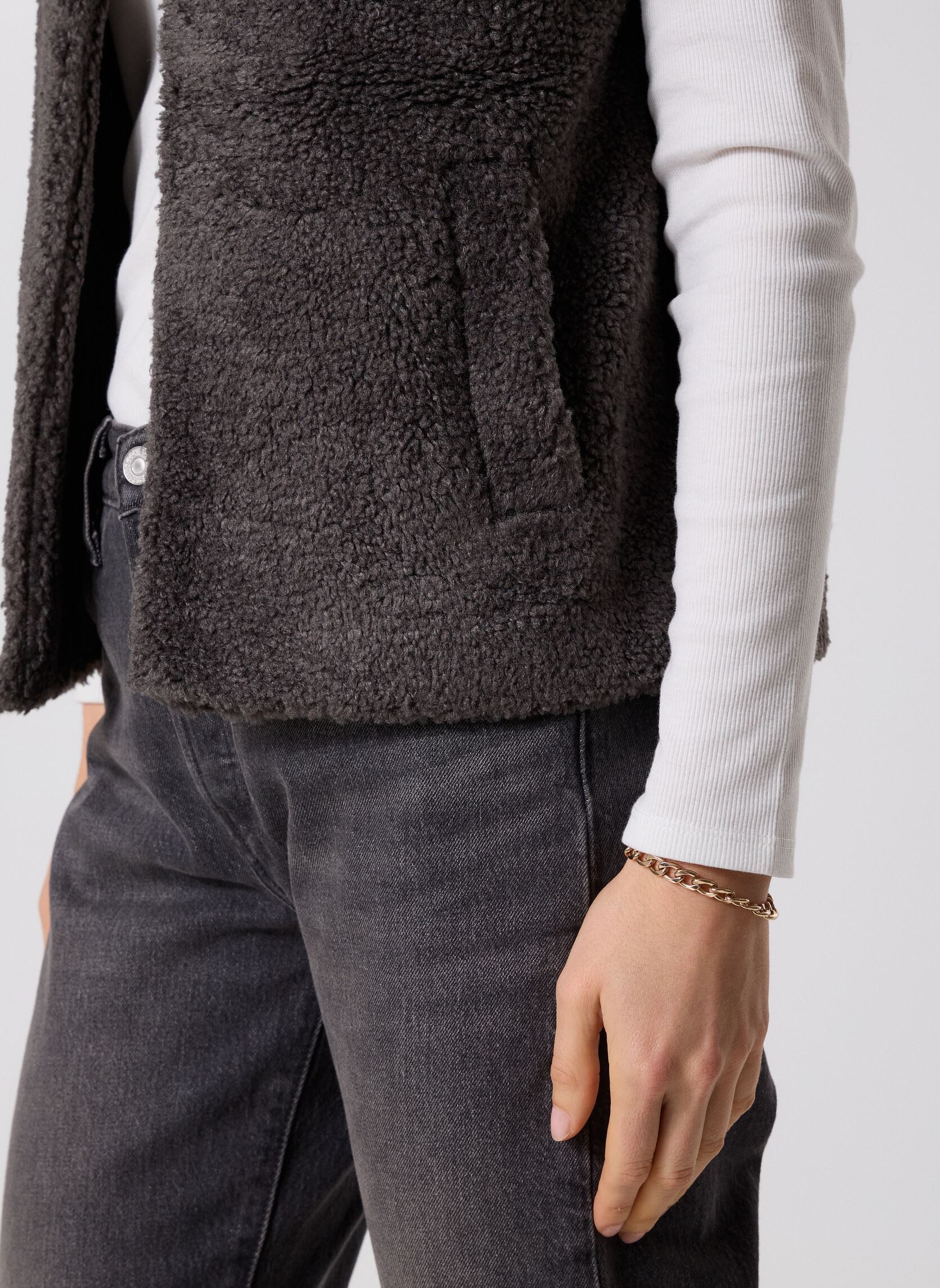 Bodywarmer Sinatra dames grijs Grace & Mila Bodywarmer Sinatra dames grijs Anthracite