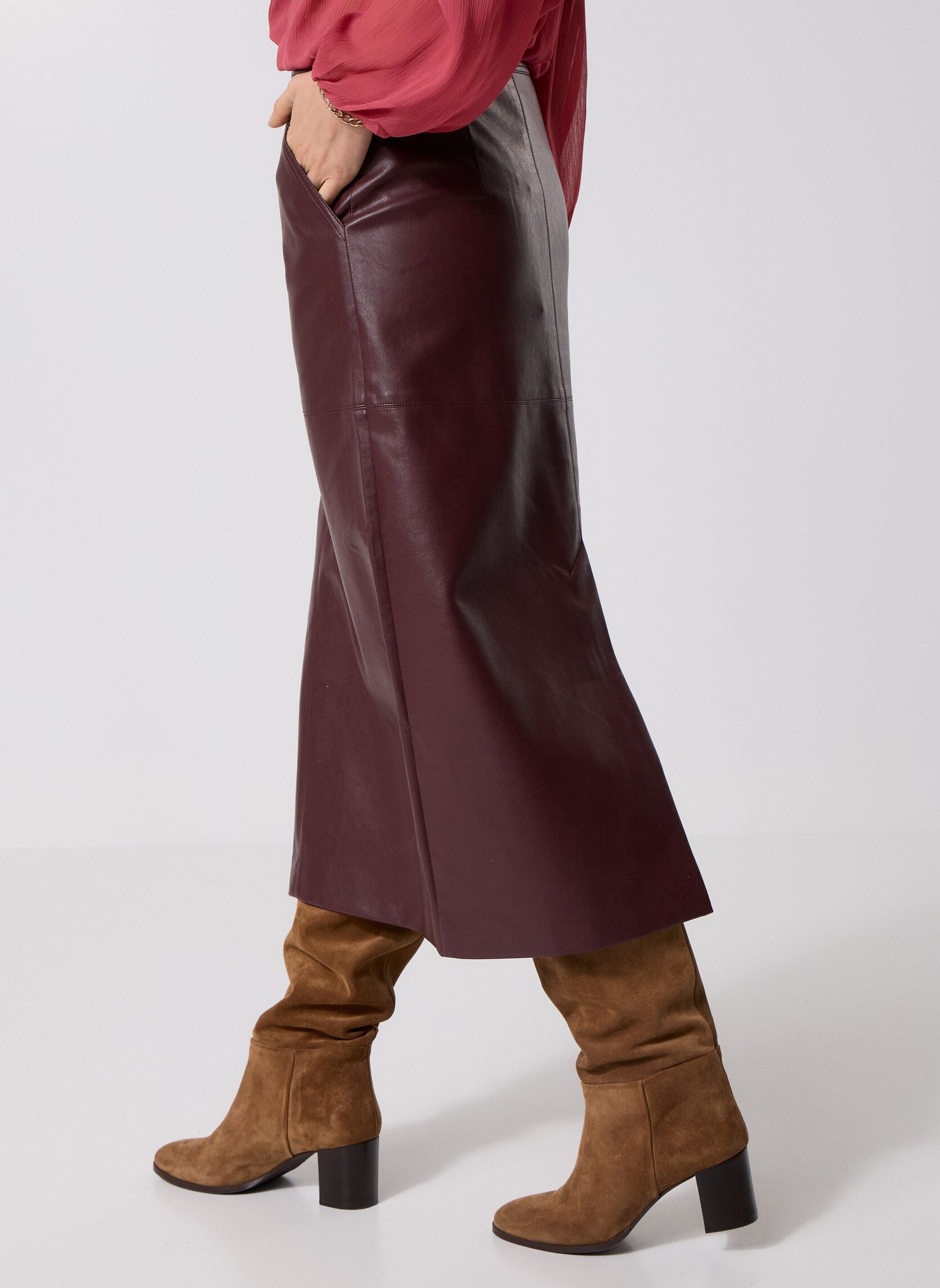 Jupes mi-longues Sirene femme bordeaux Grace & Mila Jupes mi-longues Sirene femme bordeaux Bordeaux