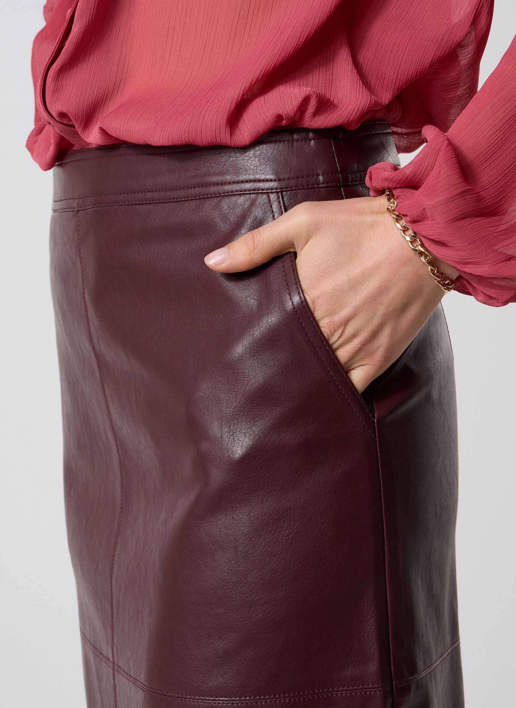 Jupes mi-longues Sirene femme bordeaux Grace & Mila Jupes mi-longues Sirene femme bordeaux Bordeaux