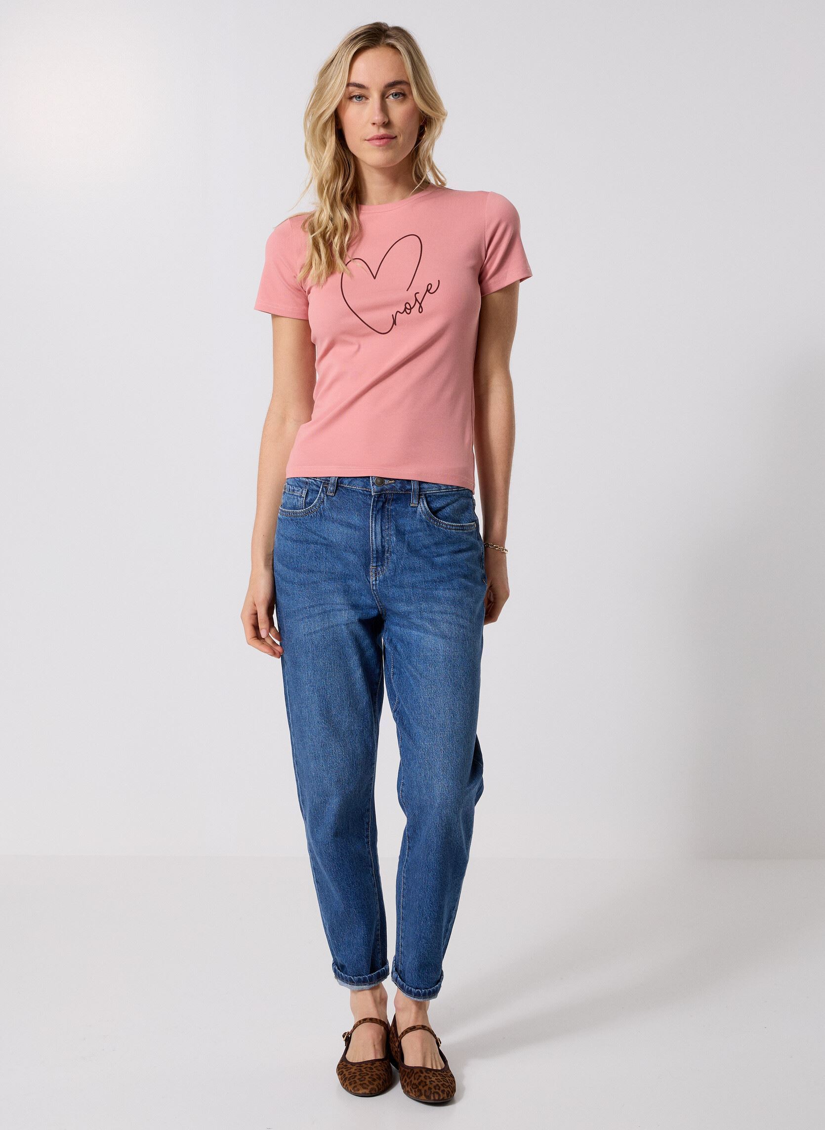T-shirts met korte mouwen Sixte dames roze Grace & Mila T-shirts met korte mouwen Sixte dames roze Blush