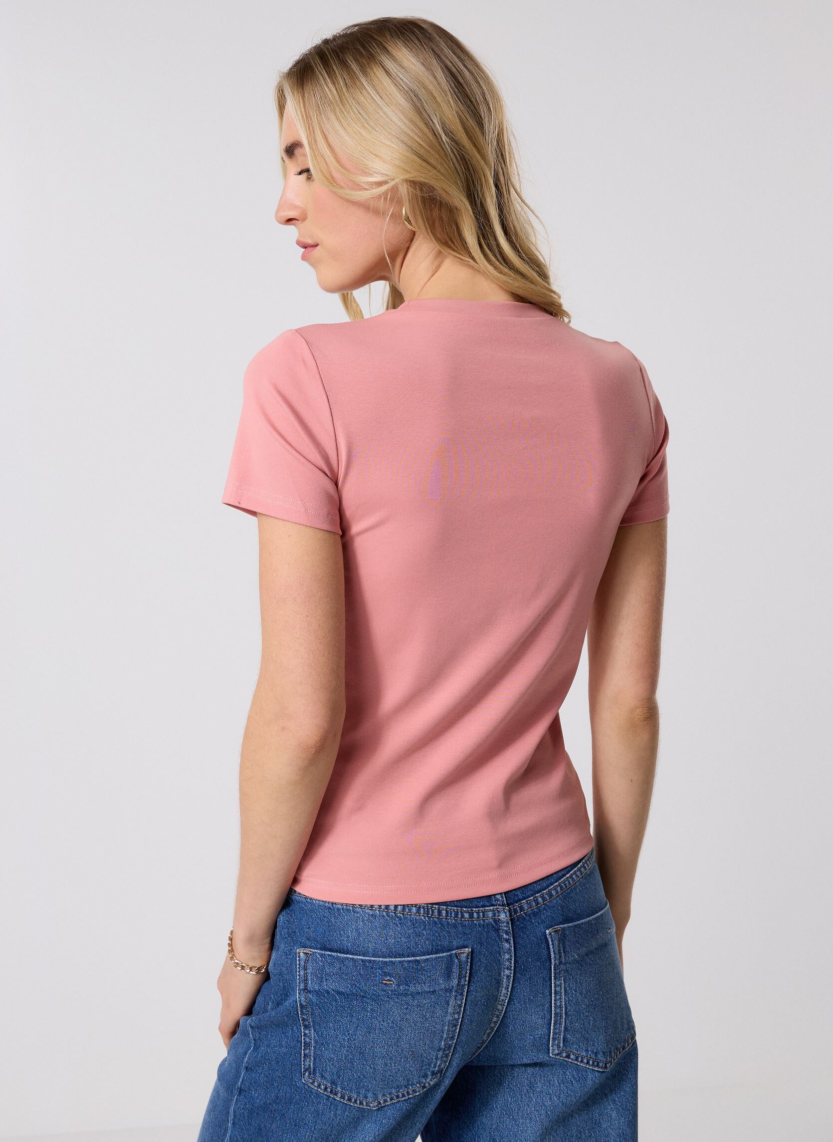 T-shirts met korte mouwen Sixte dames roze Grace & Mila T-shirts met korte mouwen Sixte dames roze Blush