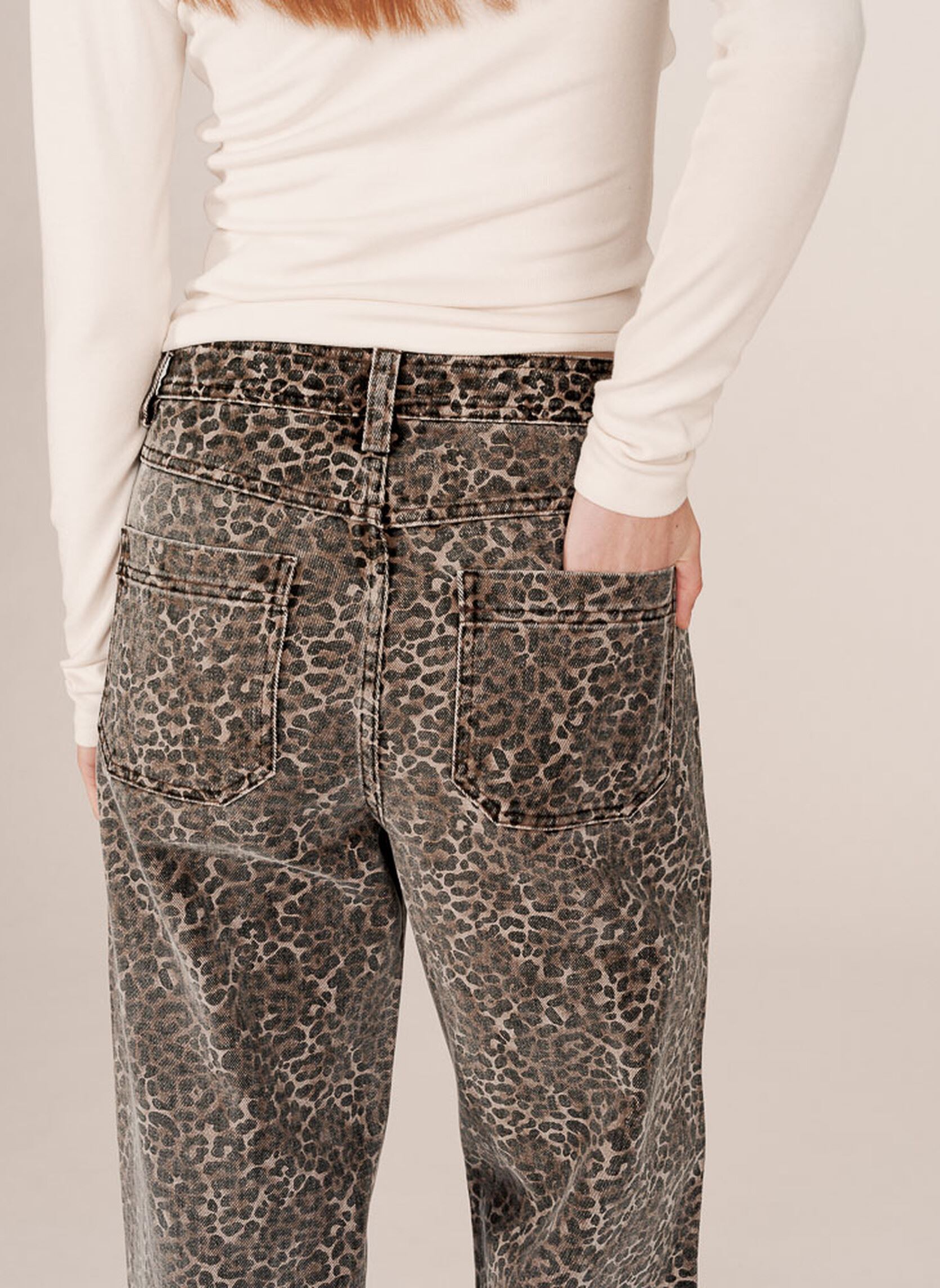 Wijde jeans / Flared Jeans Socca dames bruin Grace & Mila Wijde jeans / Flared Jeans Socca dames bruin LEOPARD