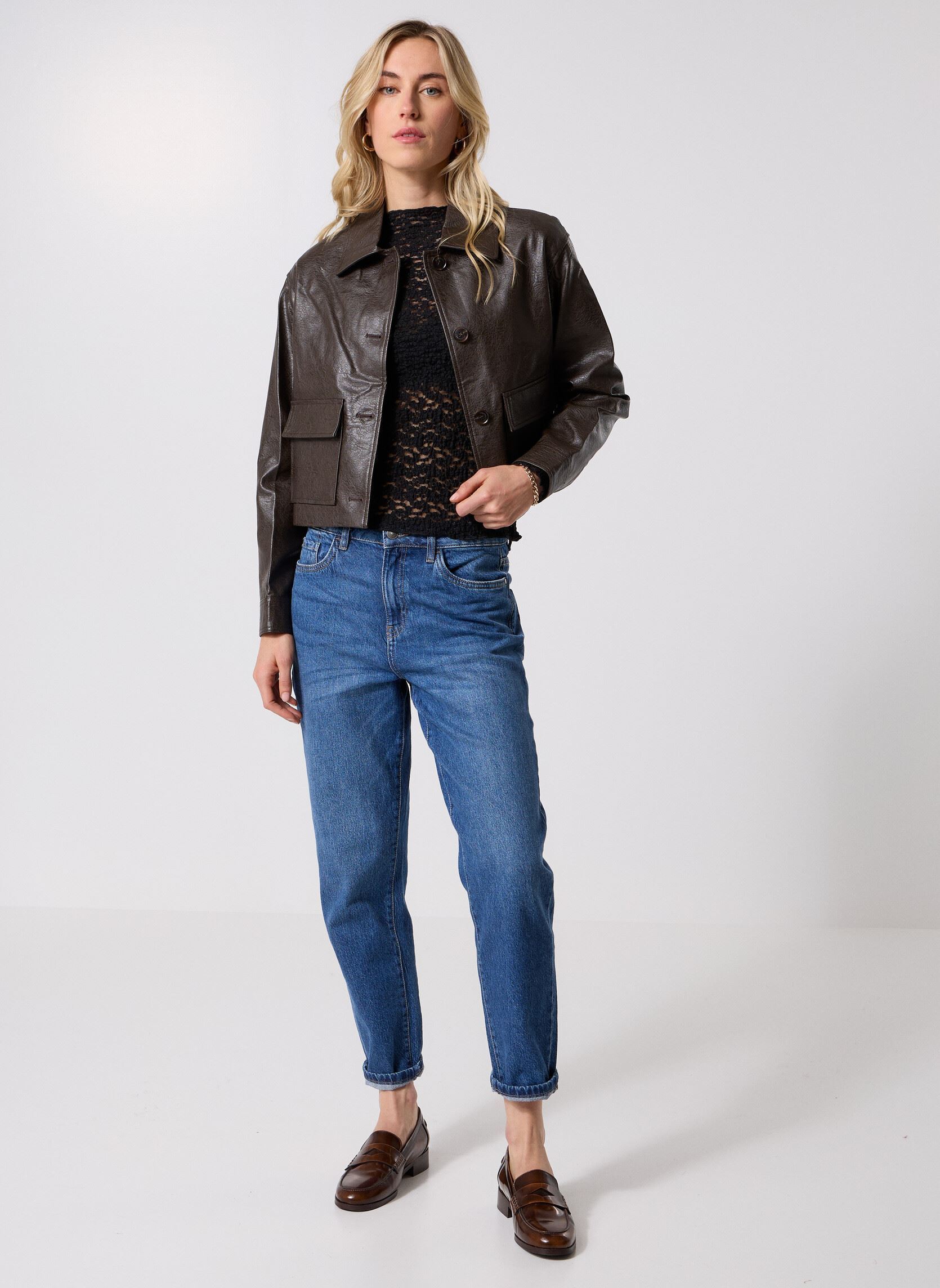 Jassen Solange dames bruin Grace & Mila Jassen Solange dames bruin Chocolat