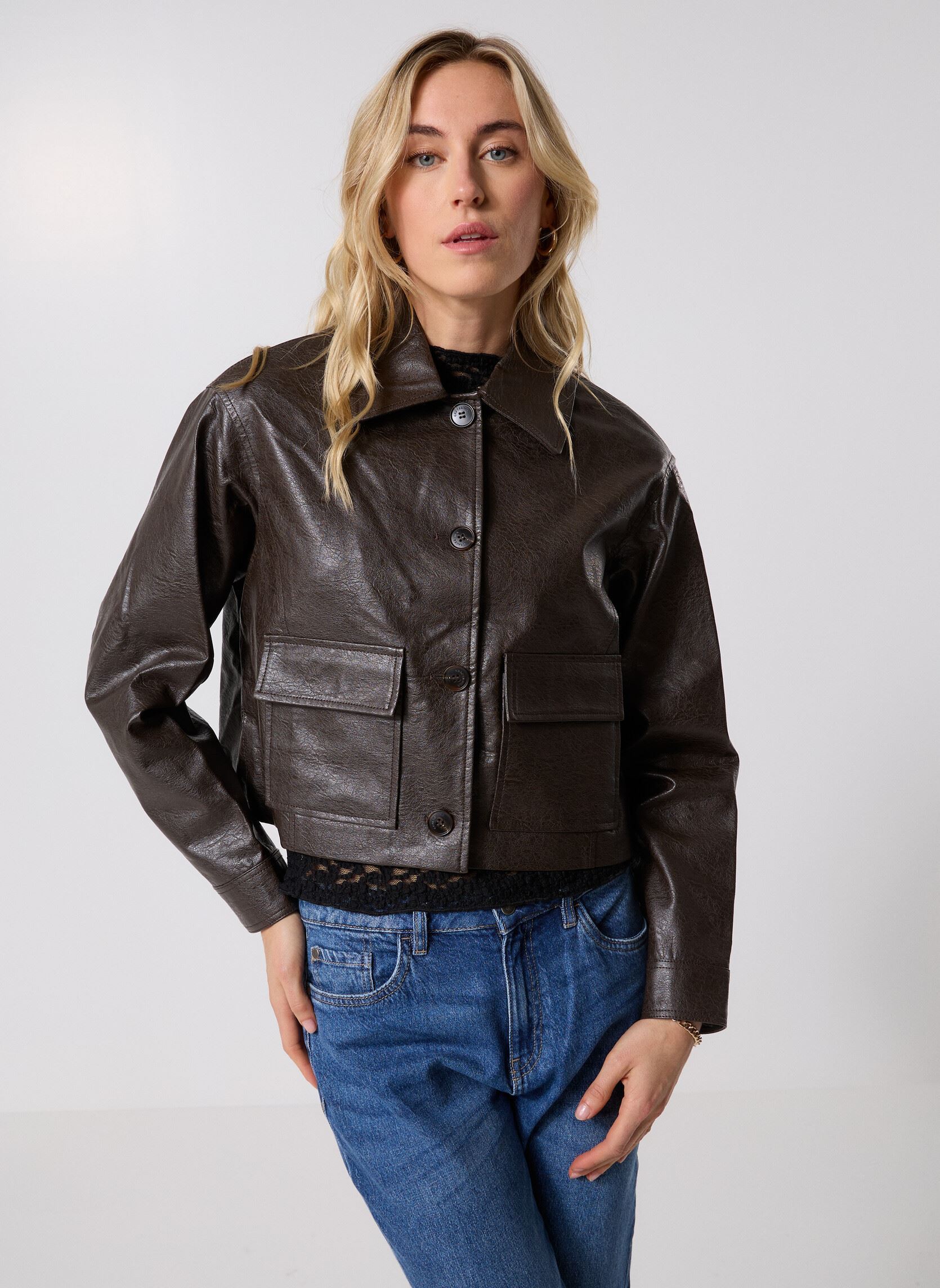 Jassen Solange dames bruin Grace & Mila Jassen Solange dames bruin Chocolat