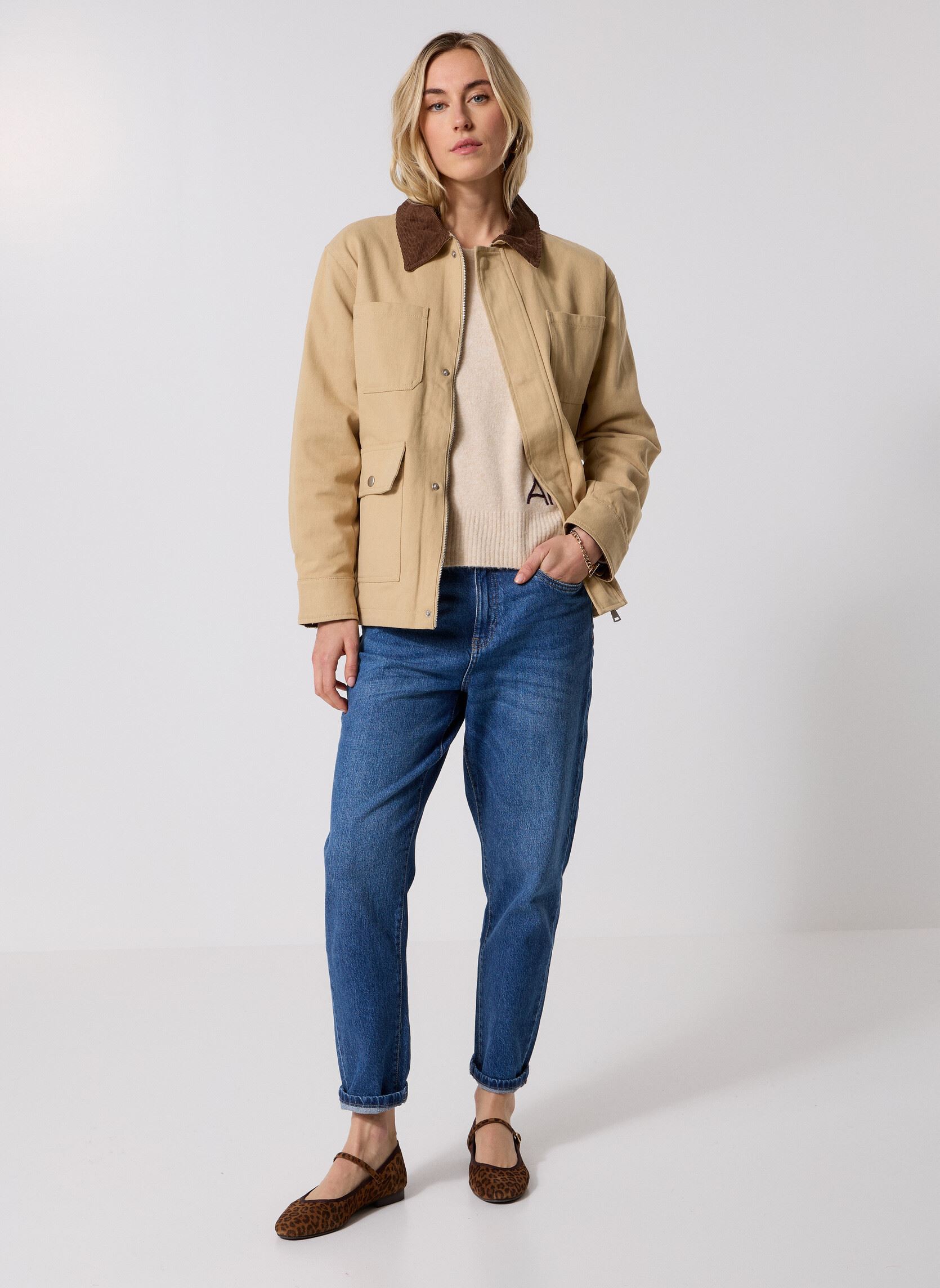 Jassen Soraya dames beige Grace & Mila Jassen Soraya dames beige Sable
