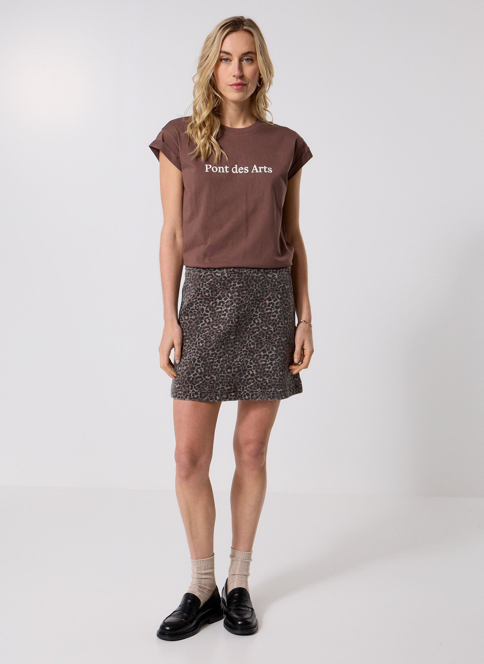 T-shirts met korte mouwen Sorentino dames bruin Grace & Mila T-shirts met korte mouwen Sorentino dames bruin Chataigne