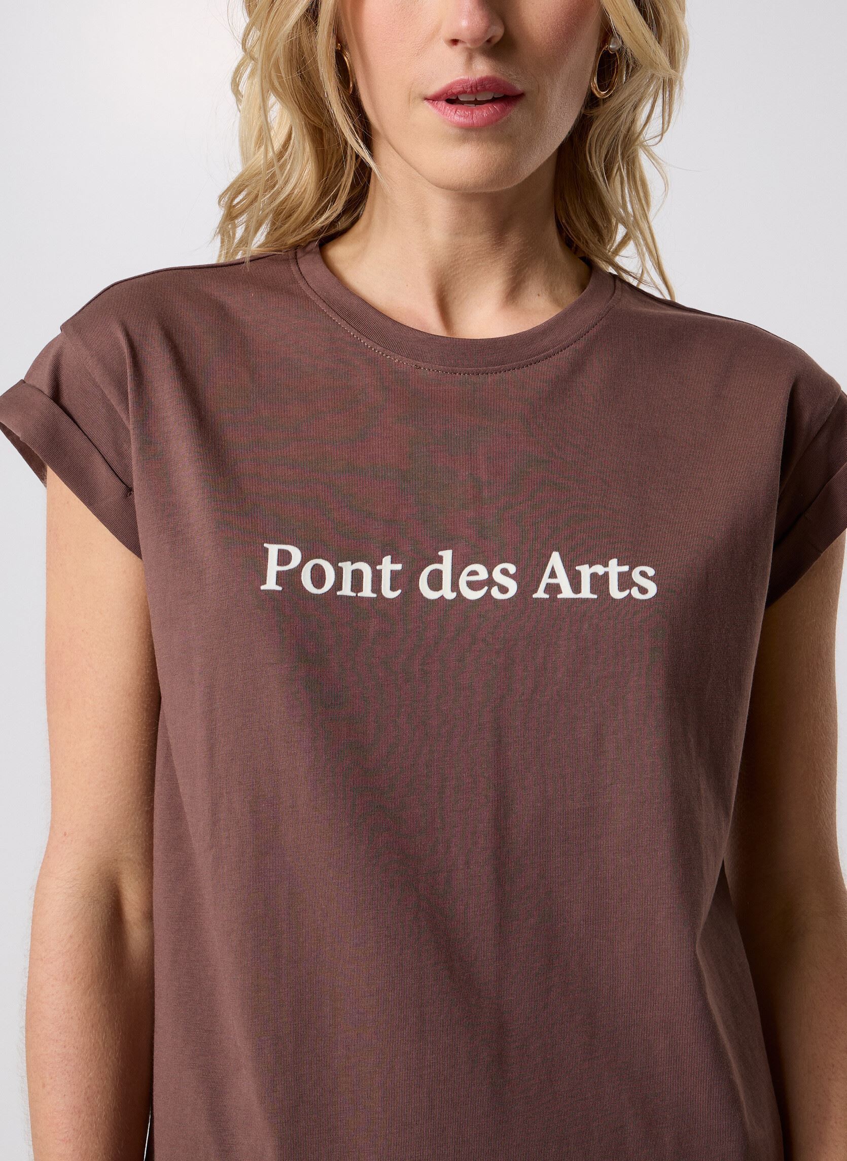 T-shirts met korte mouwen Sorentino dames bruin Grace & Mila T-shirts met korte mouwen Sorentino dames bruin Chataigne