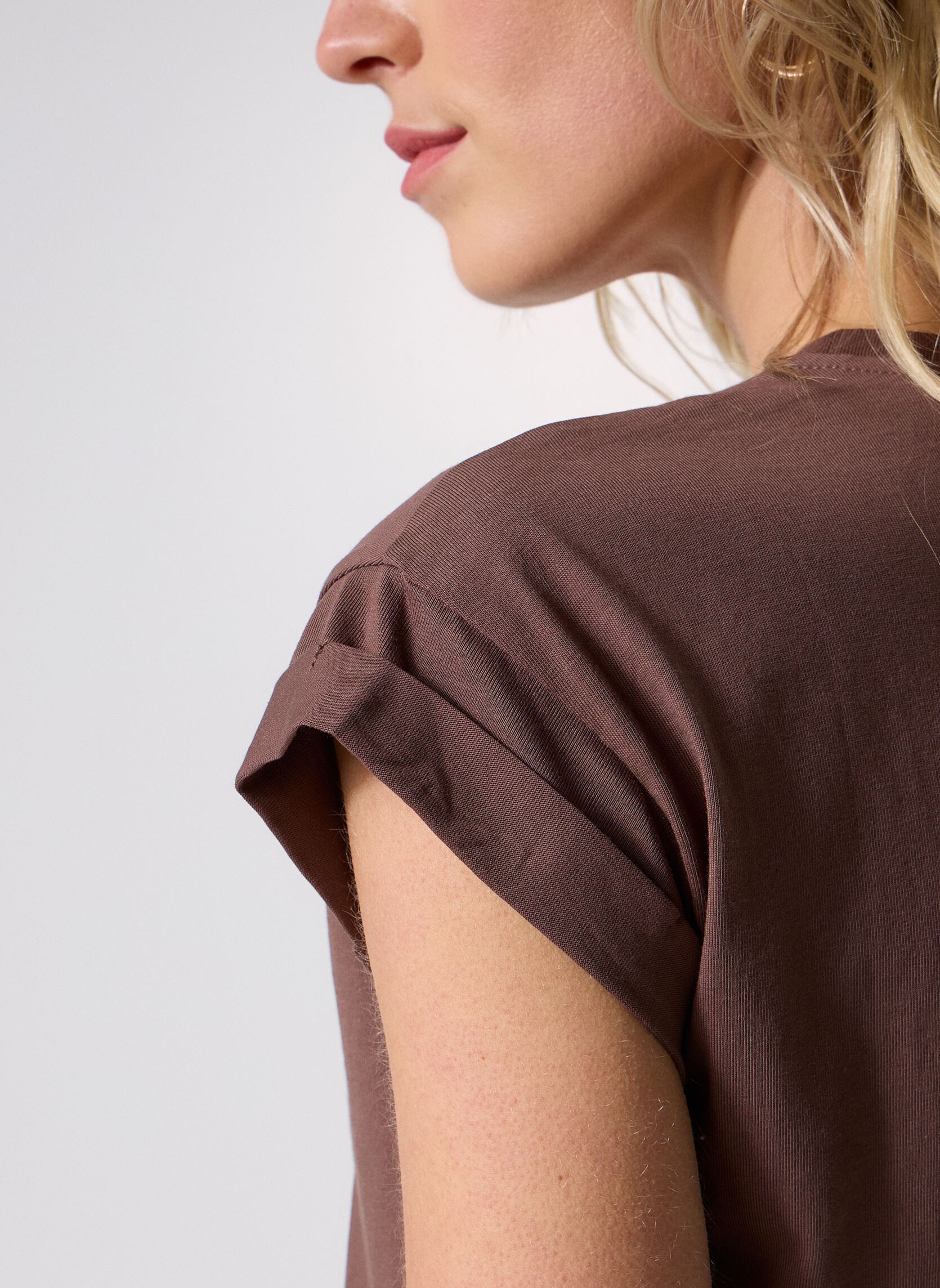 T-shirts met korte mouwen Sorentino dames bruin Grace & Mila T-shirts met korte mouwen Sorentino dames bruin Chataigne