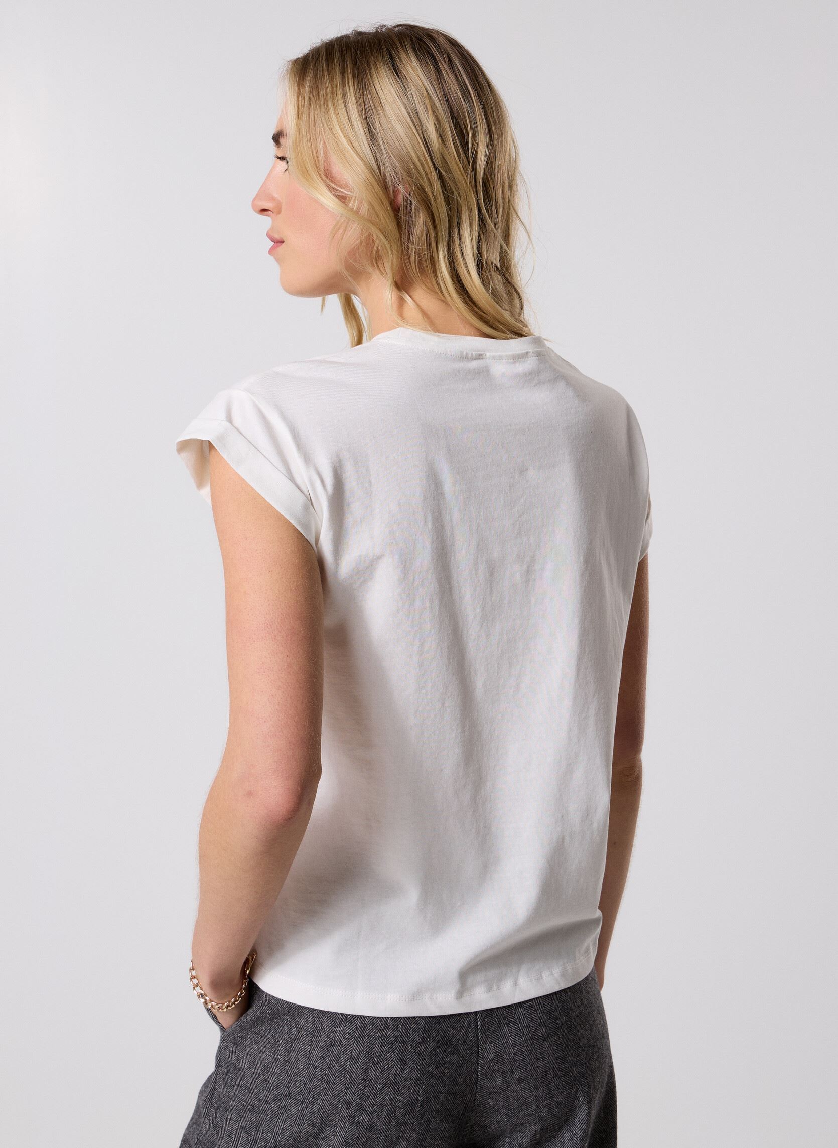 T-shirts Sorentino dames wit Grace & Mila T-shirts Sorentino dames wit IVOIRE