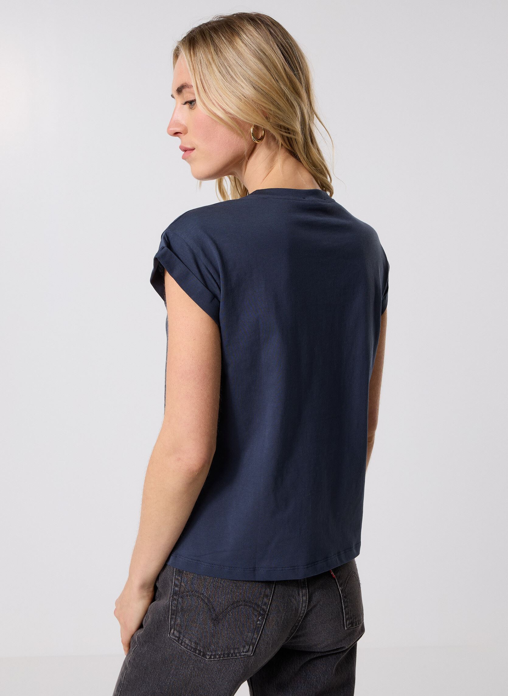 Tee-shirts manches courtes Sorentino femme bleu Grace & Mila Tee-shirts manches courtes Sorentino femme bleu Marine
