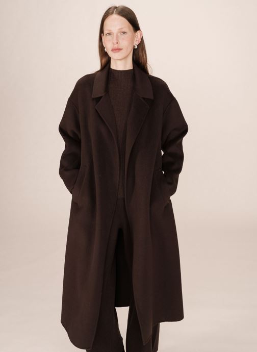 Grace & Mila Mantels Stone dames bruin