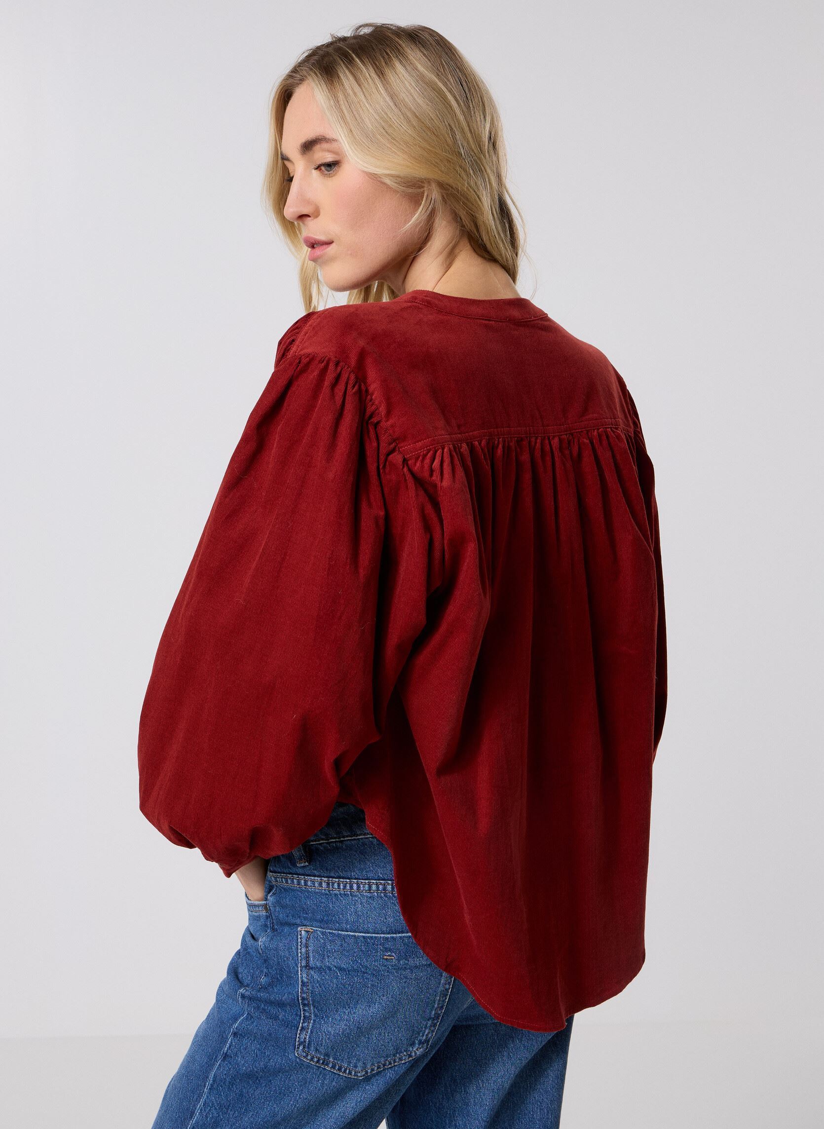 Blouses met lange mouwen Suri dames rood Grace & Mila Blouses met lange mouwen Suri dames rood Terracotta