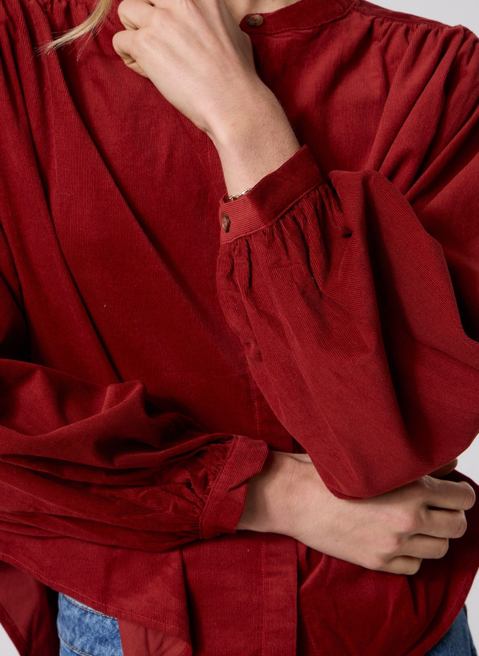 Blouses met lange mouwen Suri dames rood Grace & Mila Blouses met lange mouwen Suri dames rood Terracotta