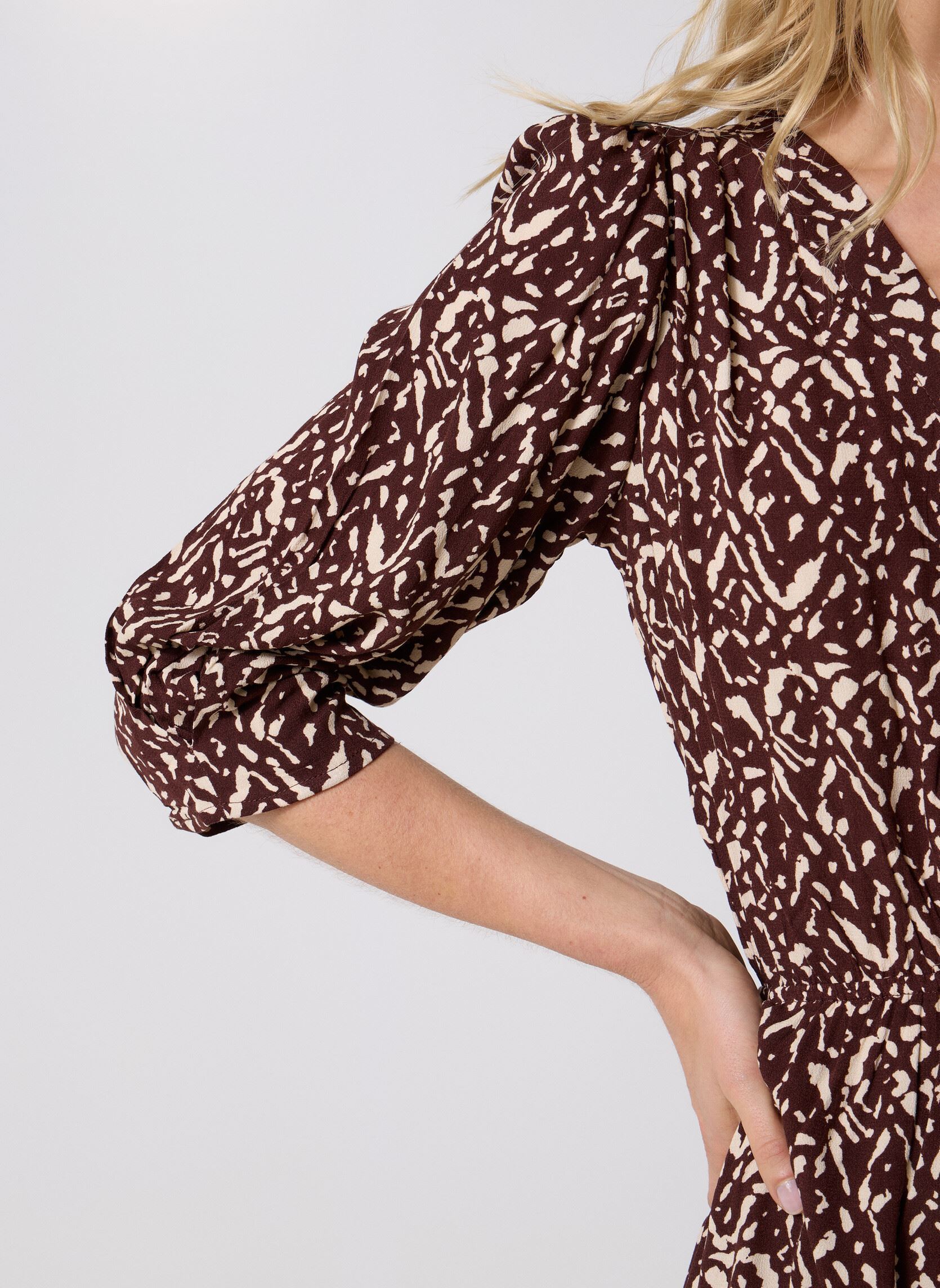 Jurken Suzie dames bruin Grace & Mila Jurken Suzie dames bruin Chocolat