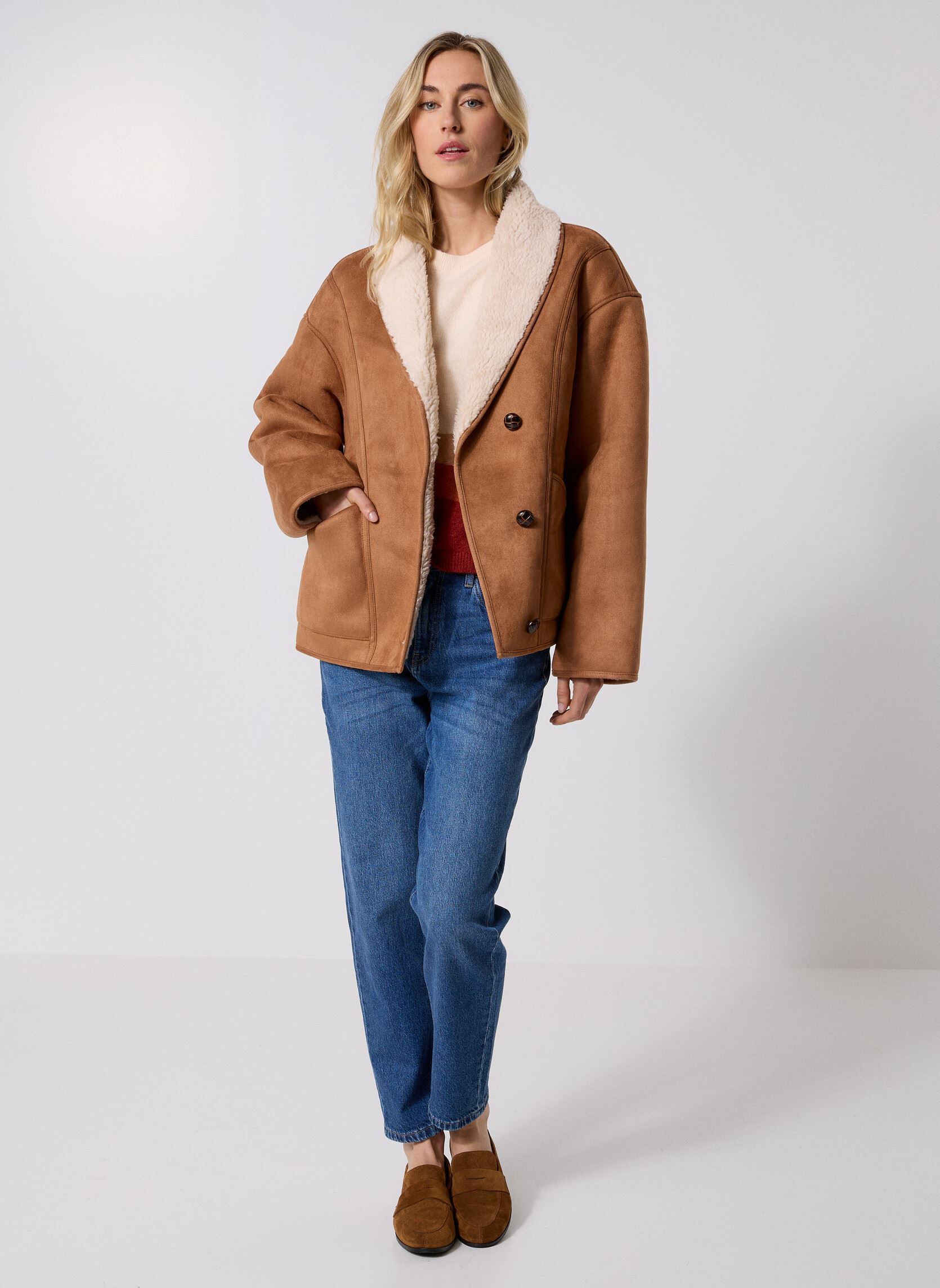 Manteaux Swan femme marron Grace & Mila Manteaux Swan femme marron Camel