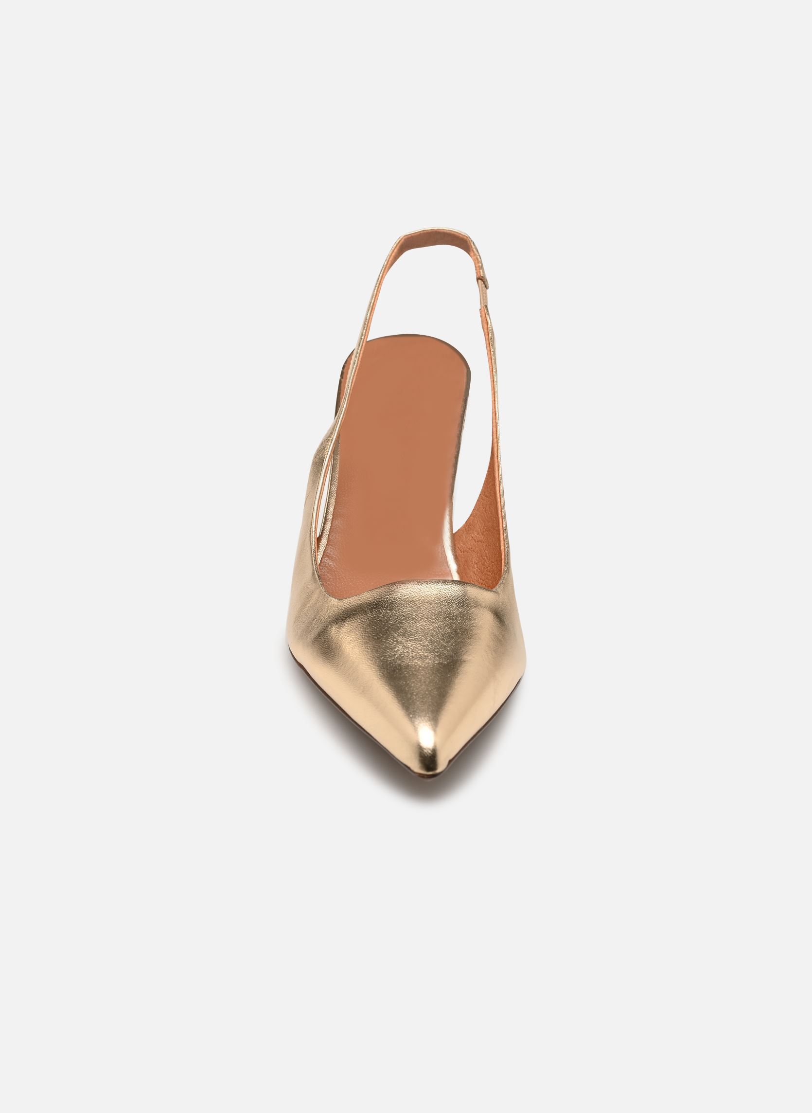 Pumps mit Riemchen DIAMANTINE damen gold und bronze Jonak Pumps mit Riemchen DIAMANTINE damen gold und bronze CUIR METALLISE PLATINE