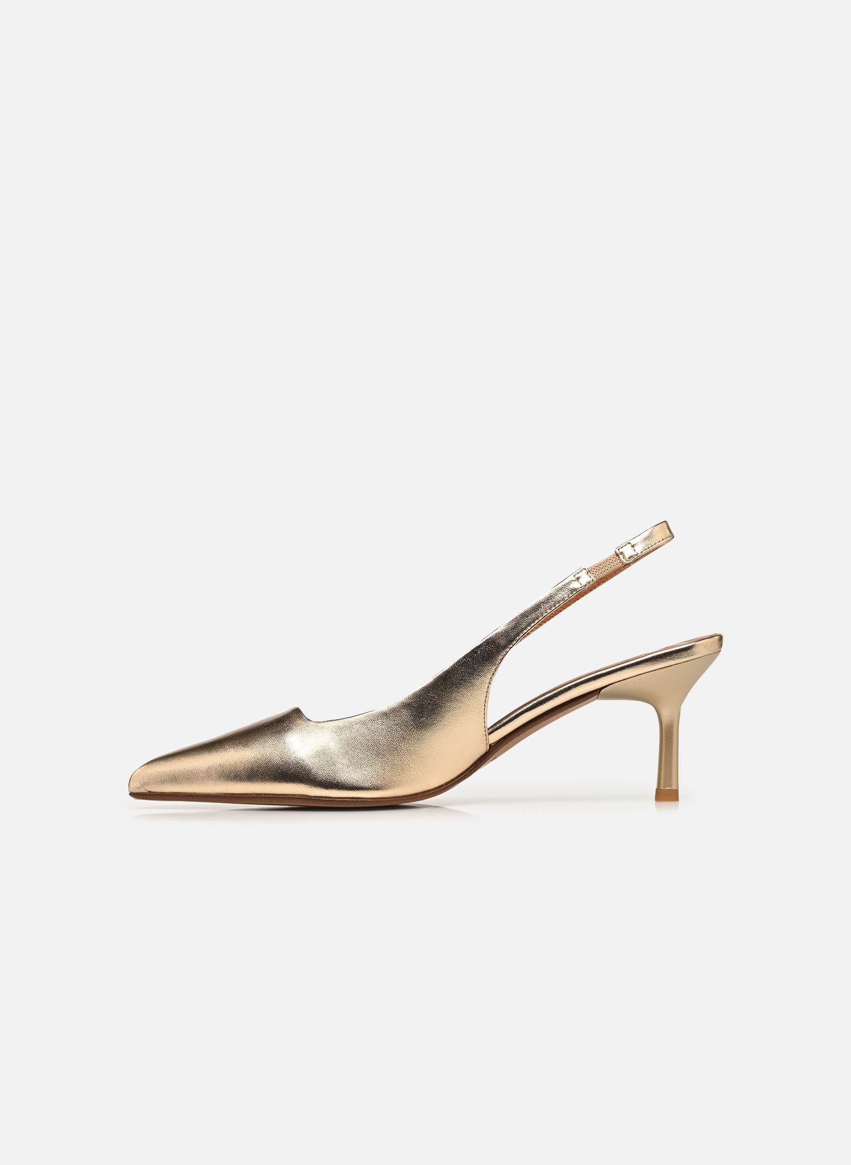 Pumps mit Riemchen DIAMANTINE damen gold und bronze Jonak Pumps mit Riemchen DIAMANTINE damen gold und bronze CUIR METALLISE PLATINE