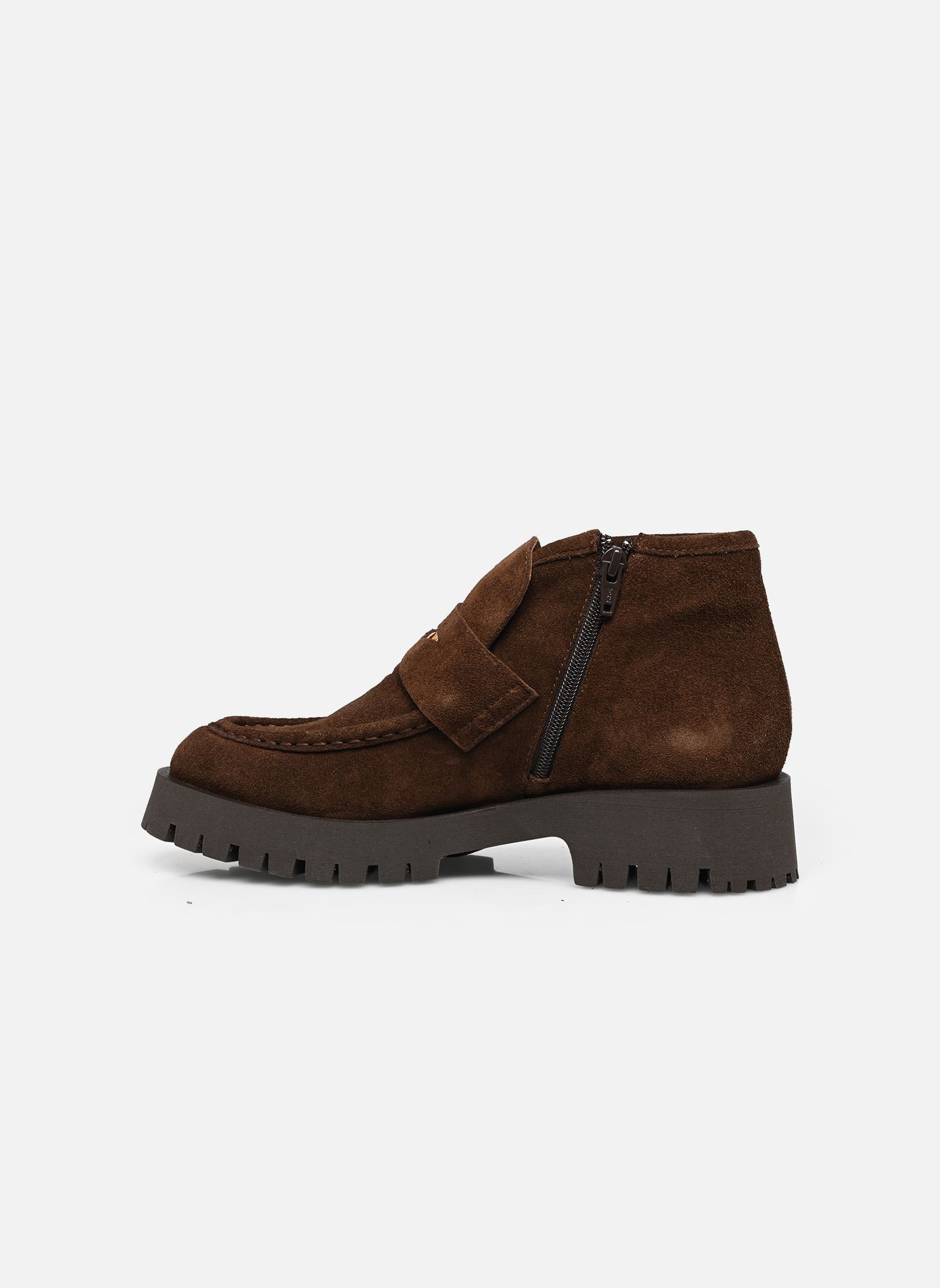 Enkellaarzen en boots DESK dames bruin Jonak Enkellaarzen en boots DESK dames bruin Marron foncé