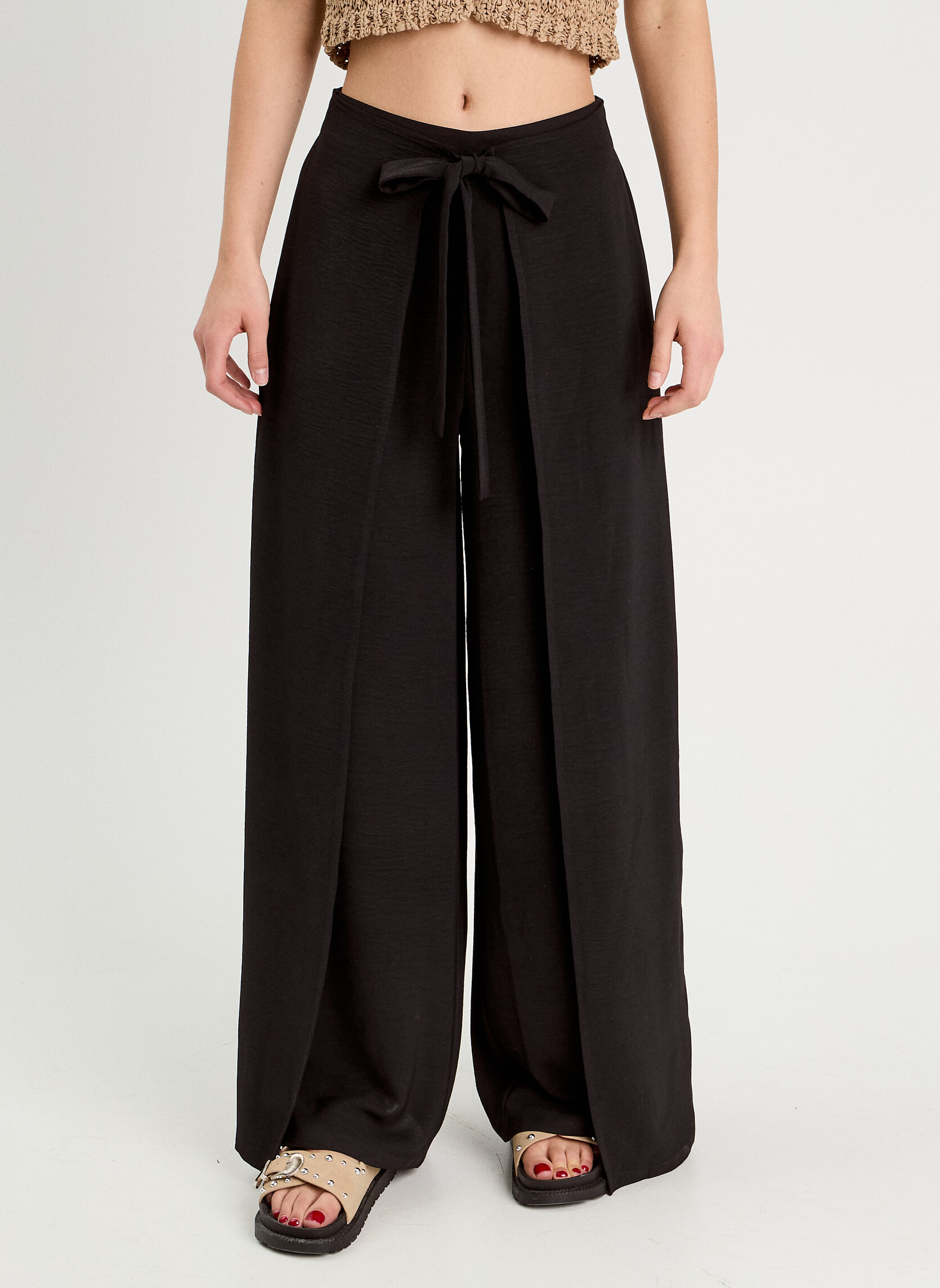 Pantalons droit PANFLOWSONG femme noir Cache Cache Pantalons droit PANFLOWSONG femme noir Noir