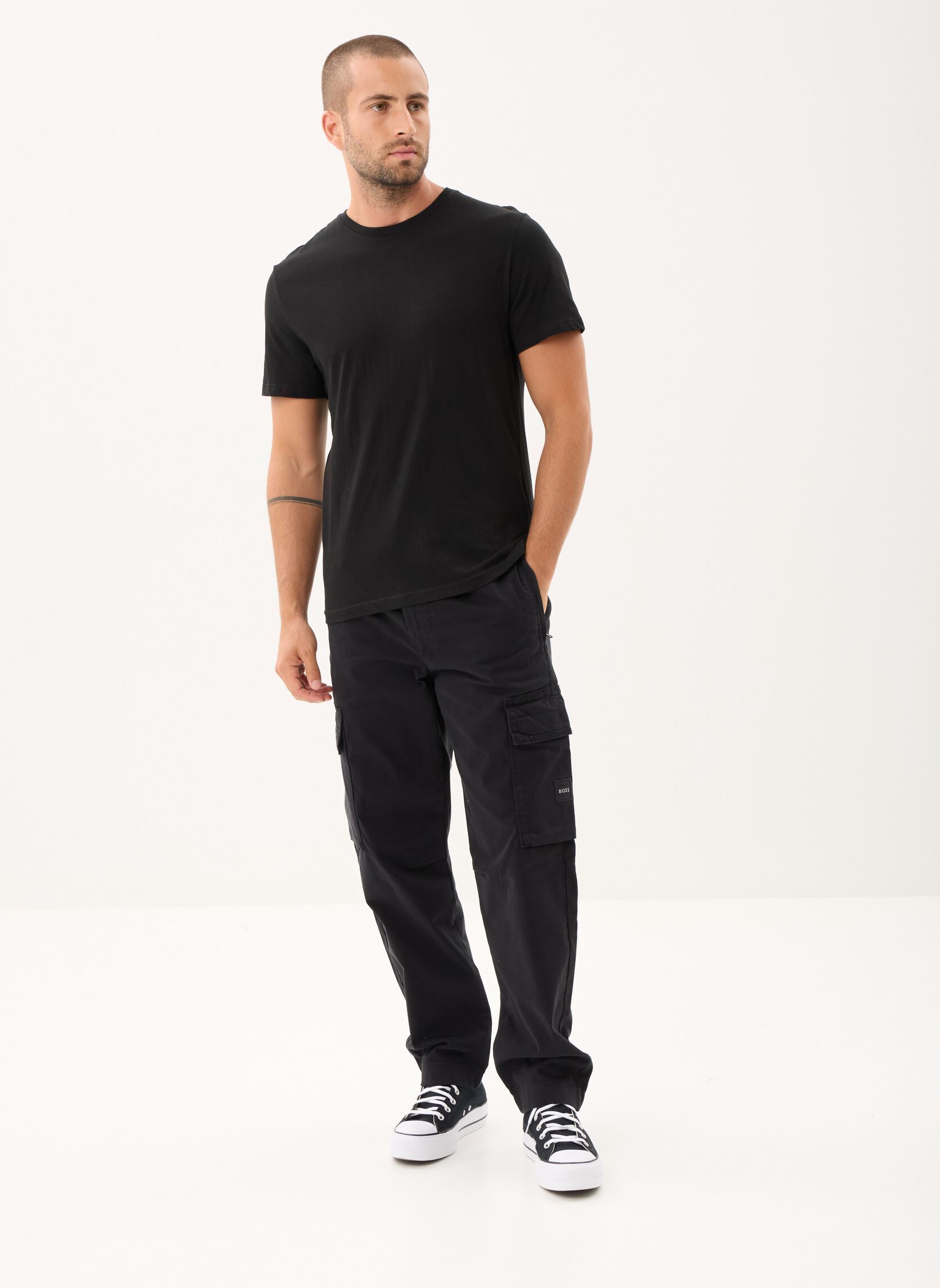 Pantalons chino Sisla-9-Cargo homme noir BOSS Pantalons chino Sisla-9-Cargo homme noir 001