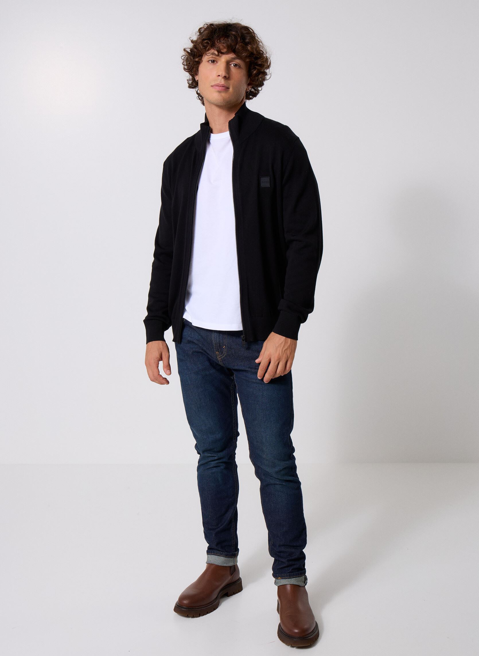 Gilets Kanozip_S homme noir BOSS Gilets Kanozip_S homme noir 001