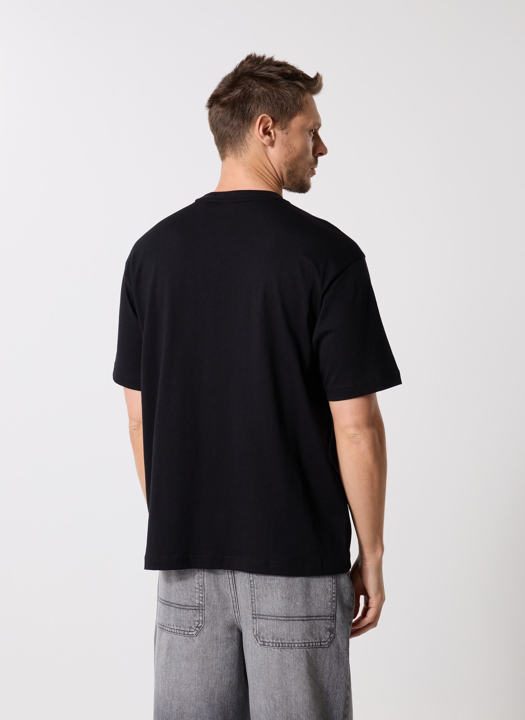 Tee-shirts manches courtes Te_voyage homme noir BOSS Tee-shirts manches courtes Te_voyage homme noir 001