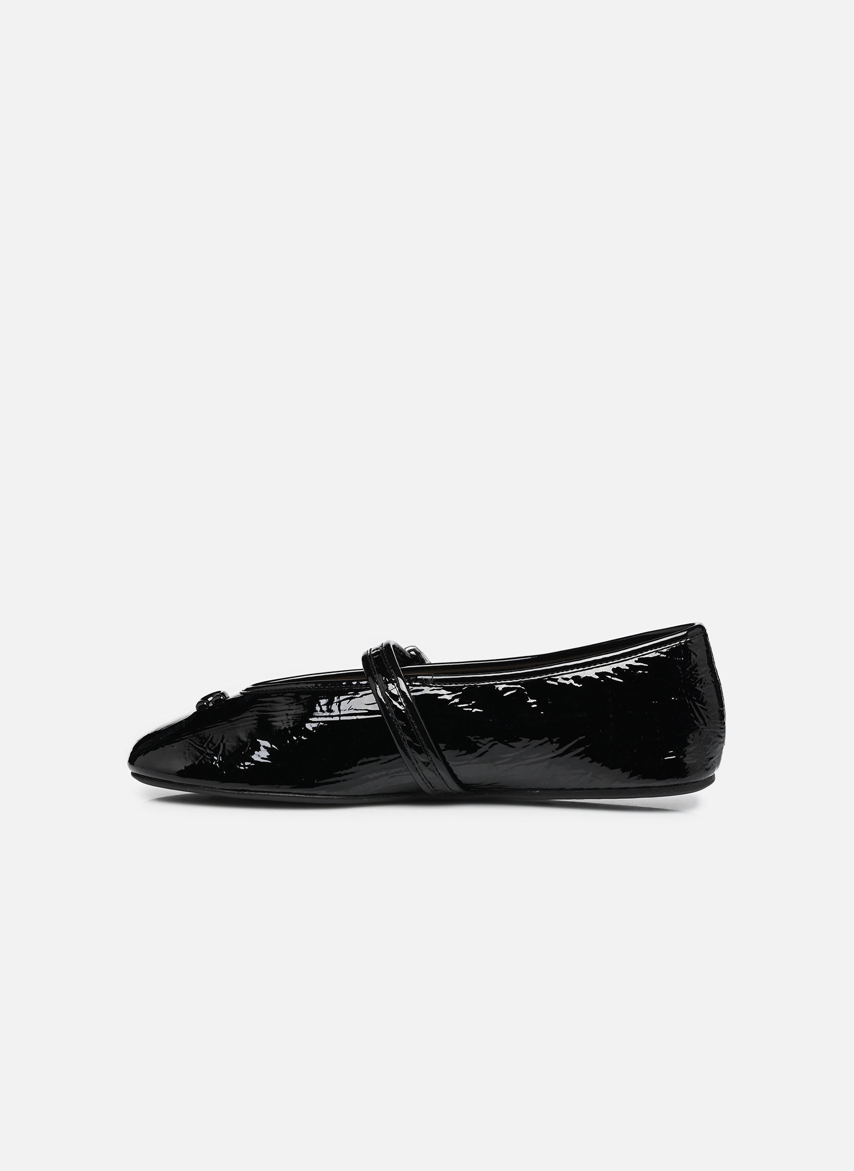 Ballerines classiques Sculpted C Crinkle Patent Leather Soft M femme noir Coach Ballerines classiques Sculpted C Crinkle Patent Leather Soft M femme noir BLACK