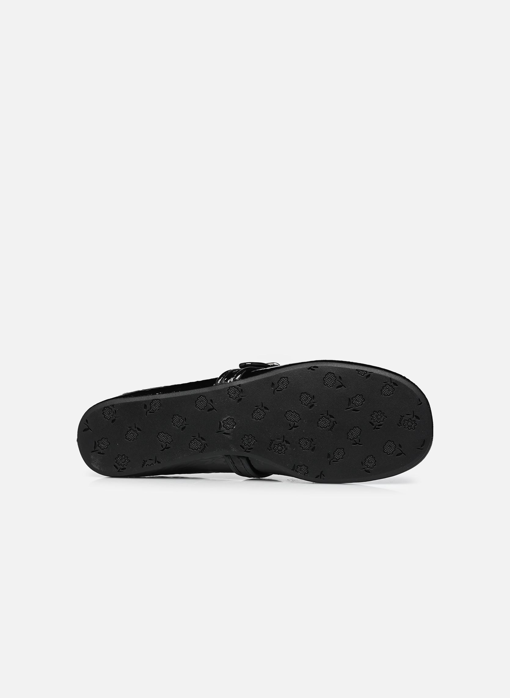 Ballerines classiques Sculpted C Crinkle Patent Leather Soft M femme noir Coach Ballerines classiques Sculpted C Crinkle Patent Leather Soft M femme noir BLACK