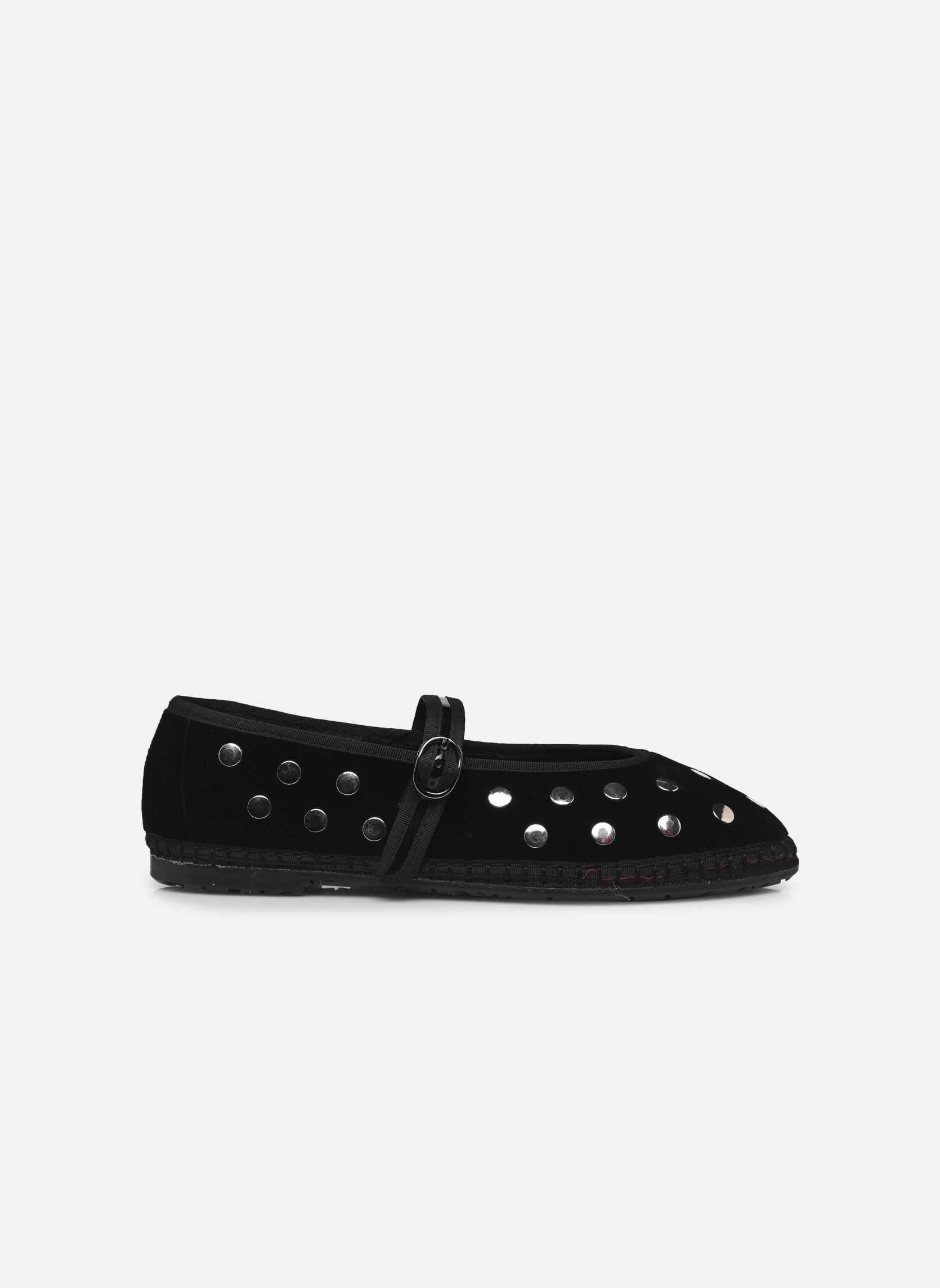Babies Mary Jane Velvet Studs femme noir Flabelus Babies Mary Jane Velvet Studs femme noir NEGRO