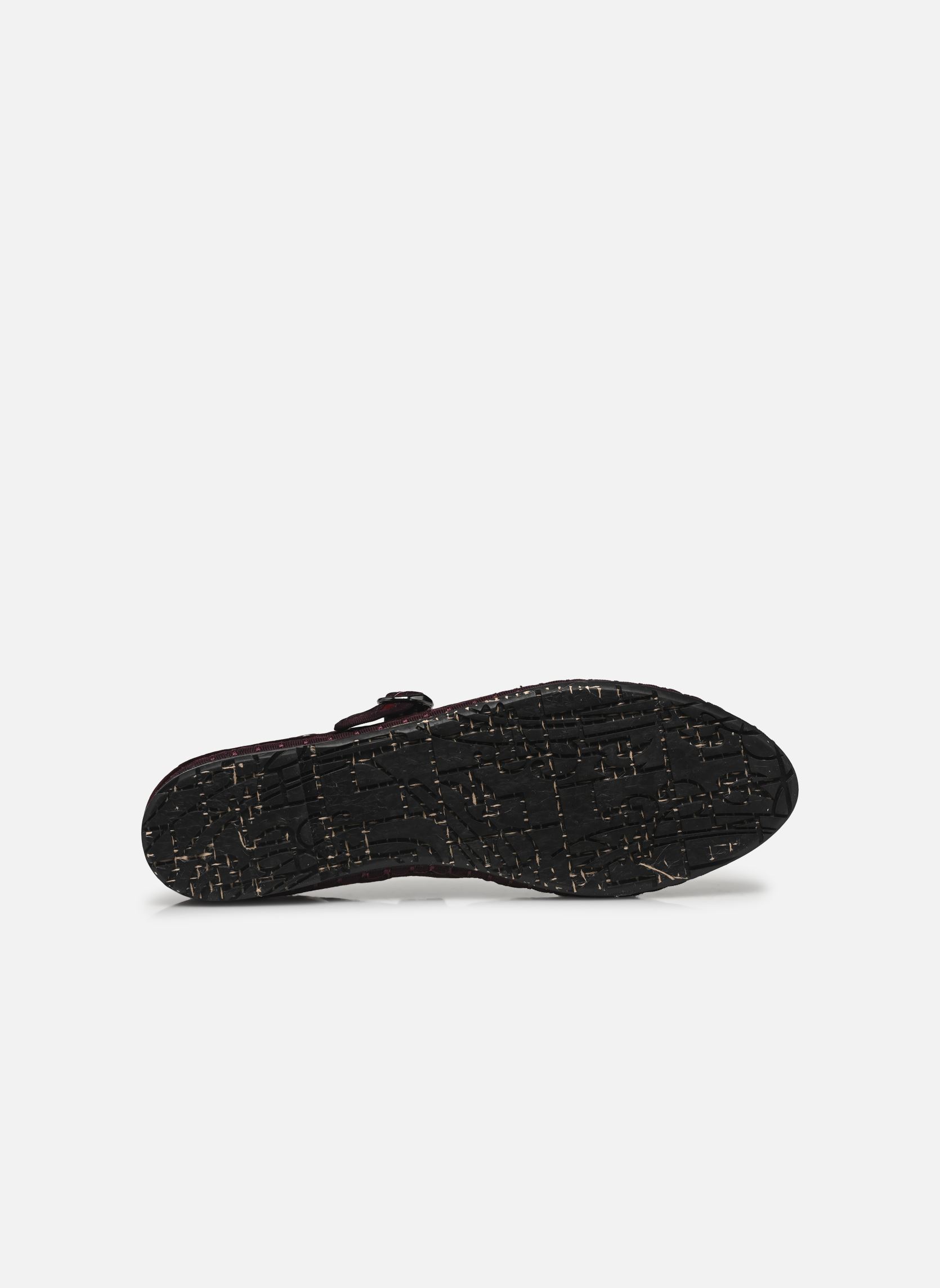 Scarpe da cerimonia Mary Jane Velvet Studs donna bordeaux Flabelus Scarpe da cerimonia Mary Jane Velvet Studs donna bordeaux VINO