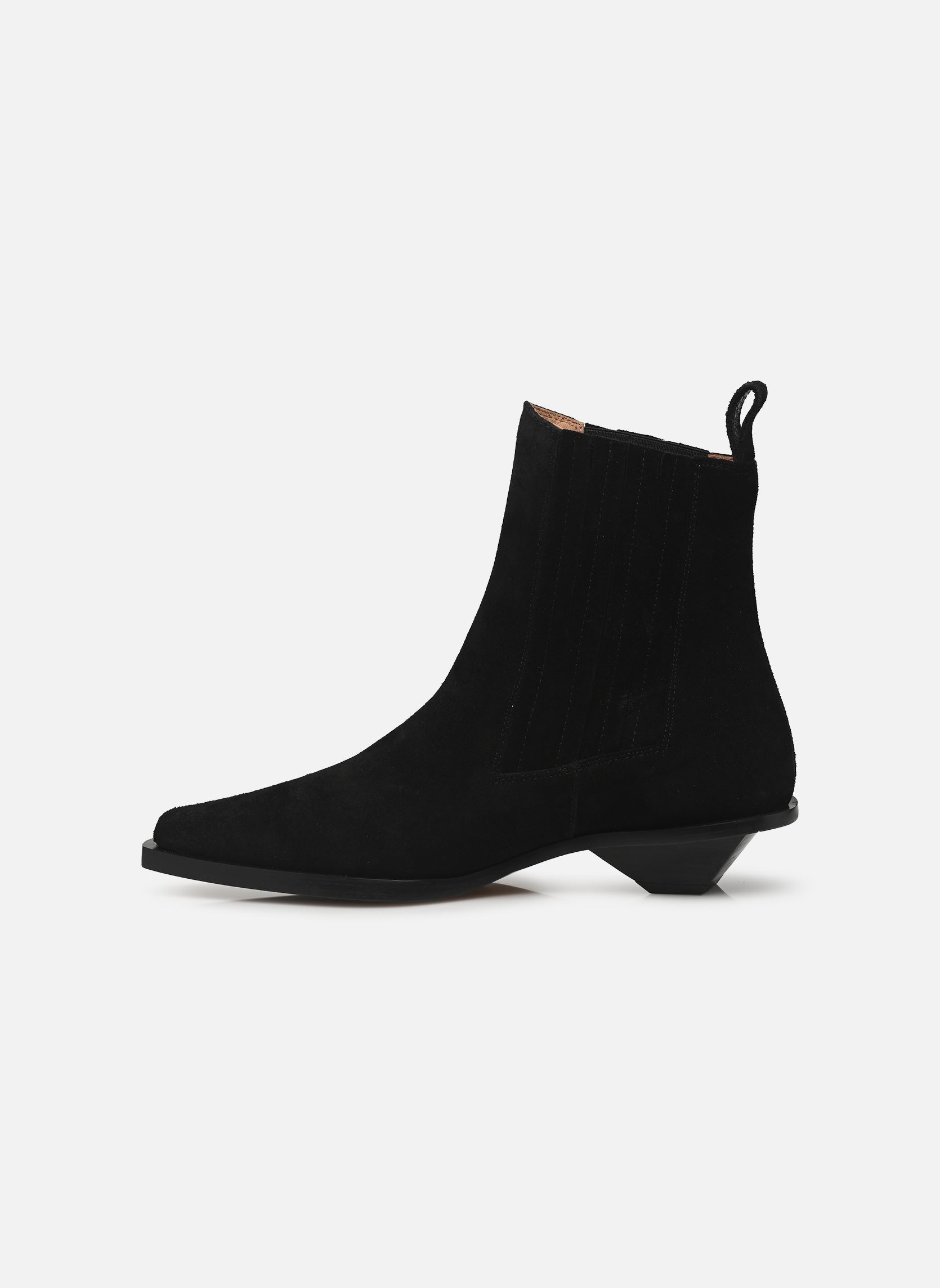Enkellaarzen en boots Indigo dames zwart Flattered Enkellaarzen en boots Indigo dames zwart SUEDE BLACK