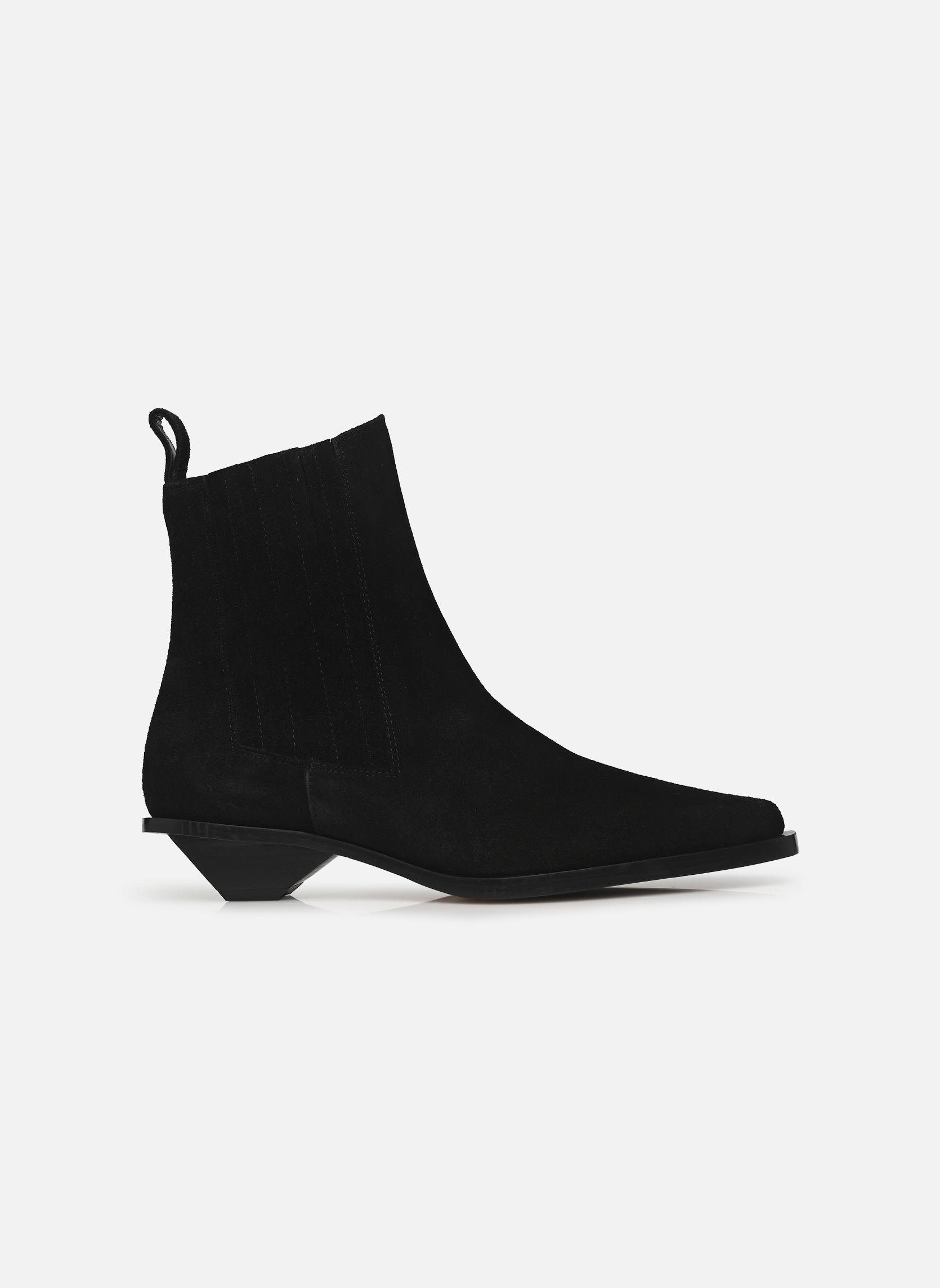 Enkellaarzen en boots Indigo dames zwart Flattered Enkellaarzen en boots Indigo dames zwart SUEDE BLACK