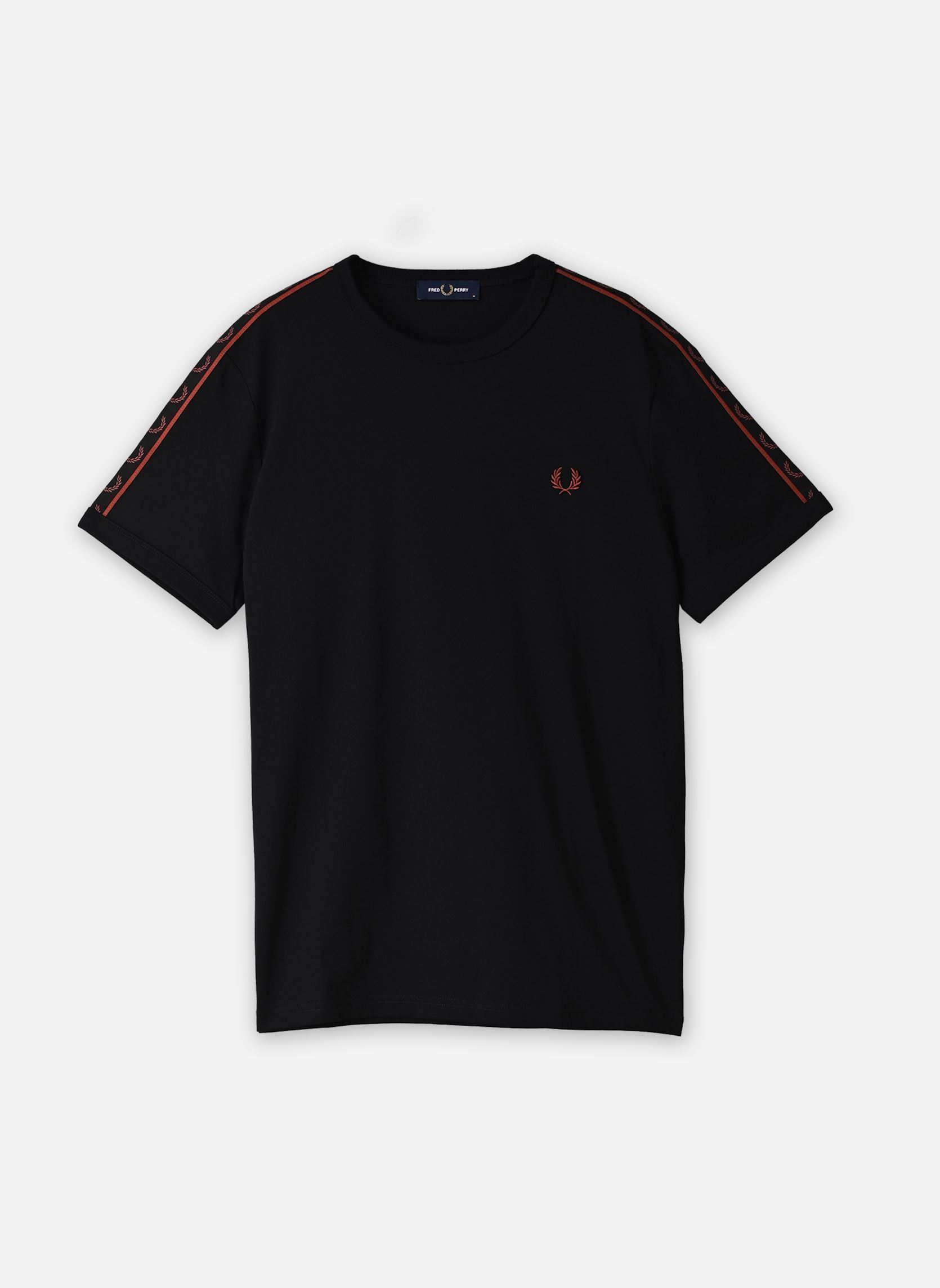 Tee-shirts Contrast Tape Ringer T-Shirt homme noir Fred Perry Tee-shirts Contrast Tape Ringer T-Shirt homme noir BLACK