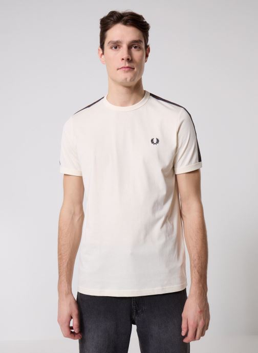 Fred Perry T-shirts met korte mouwen Contrast Tape Ringer T-Shirt heren wit