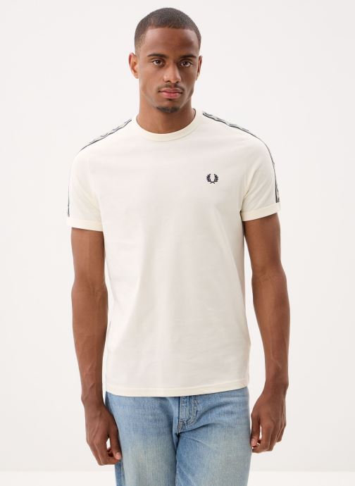 Fred Perry Tee-shirts manches courtes Contrast Tape Ringer T-Shirt homme blanc