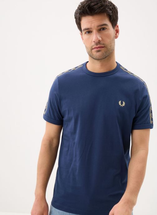 Fred Perry Tee-shirts manches courtes Contrast Tape Ringer T-Shirt homme bleu