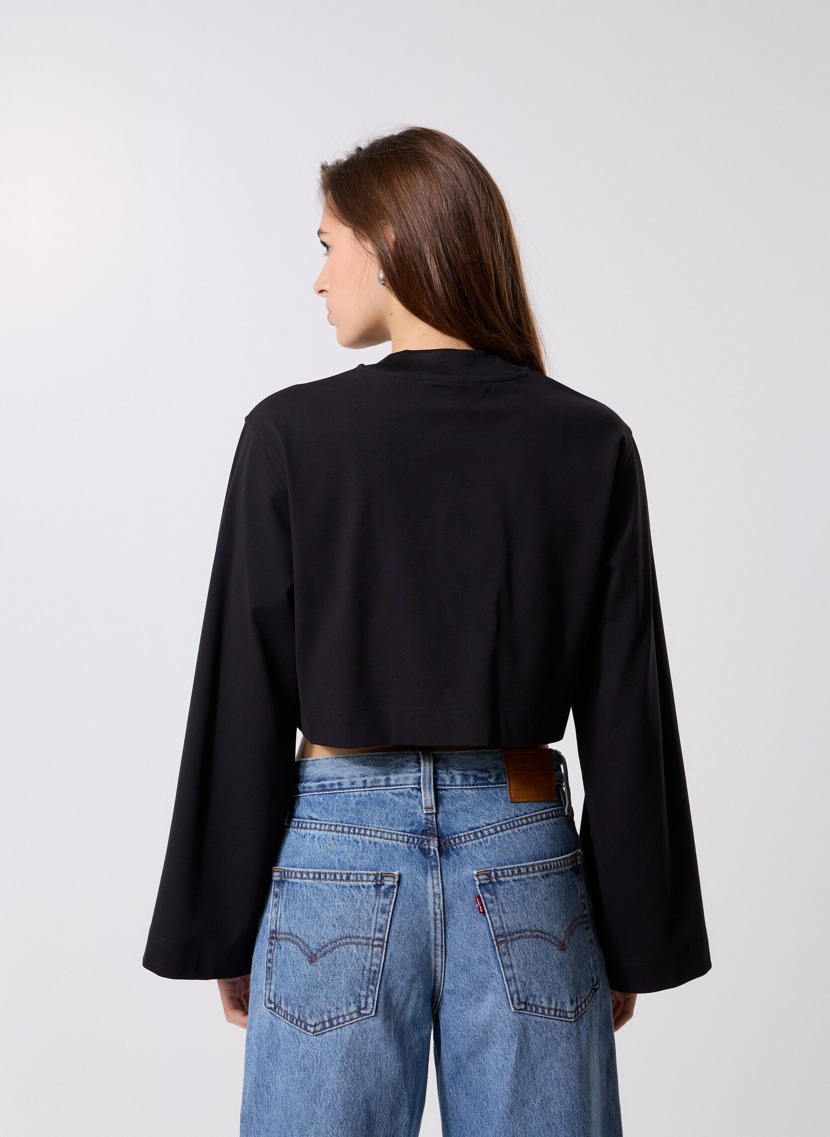 Langarm-T-Shirts Ava Tee-Shirt damen schwarz Gertrude Langarm-T-Shirts Ava Tee-Shirt damen schwarz BLACK