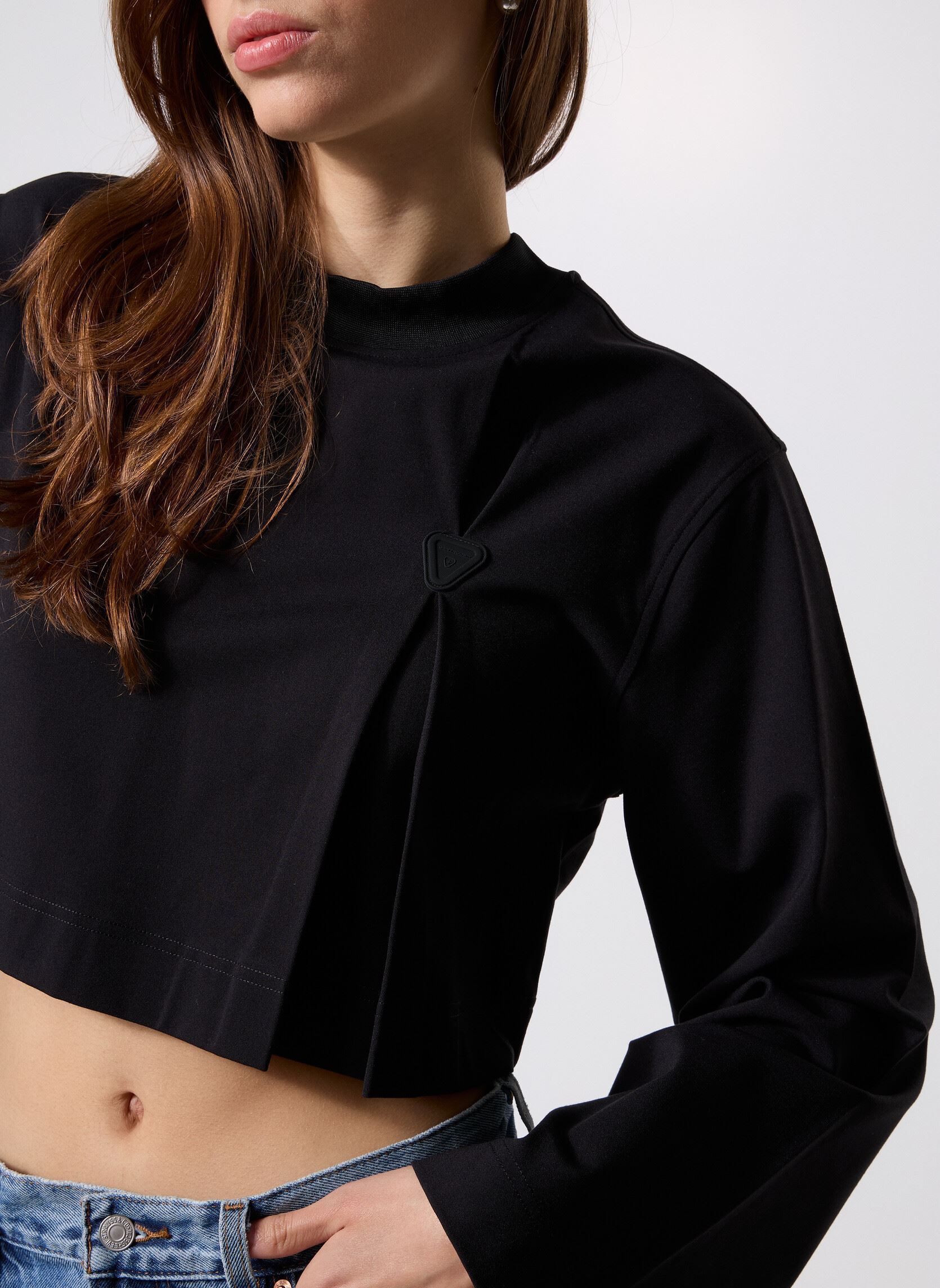 Langarm-T-Shirts Ava Tee-Shirt damen schwarz Gertrude Langarm-T-Shirts Ava Tee-Shirt damen schwarz BLACK