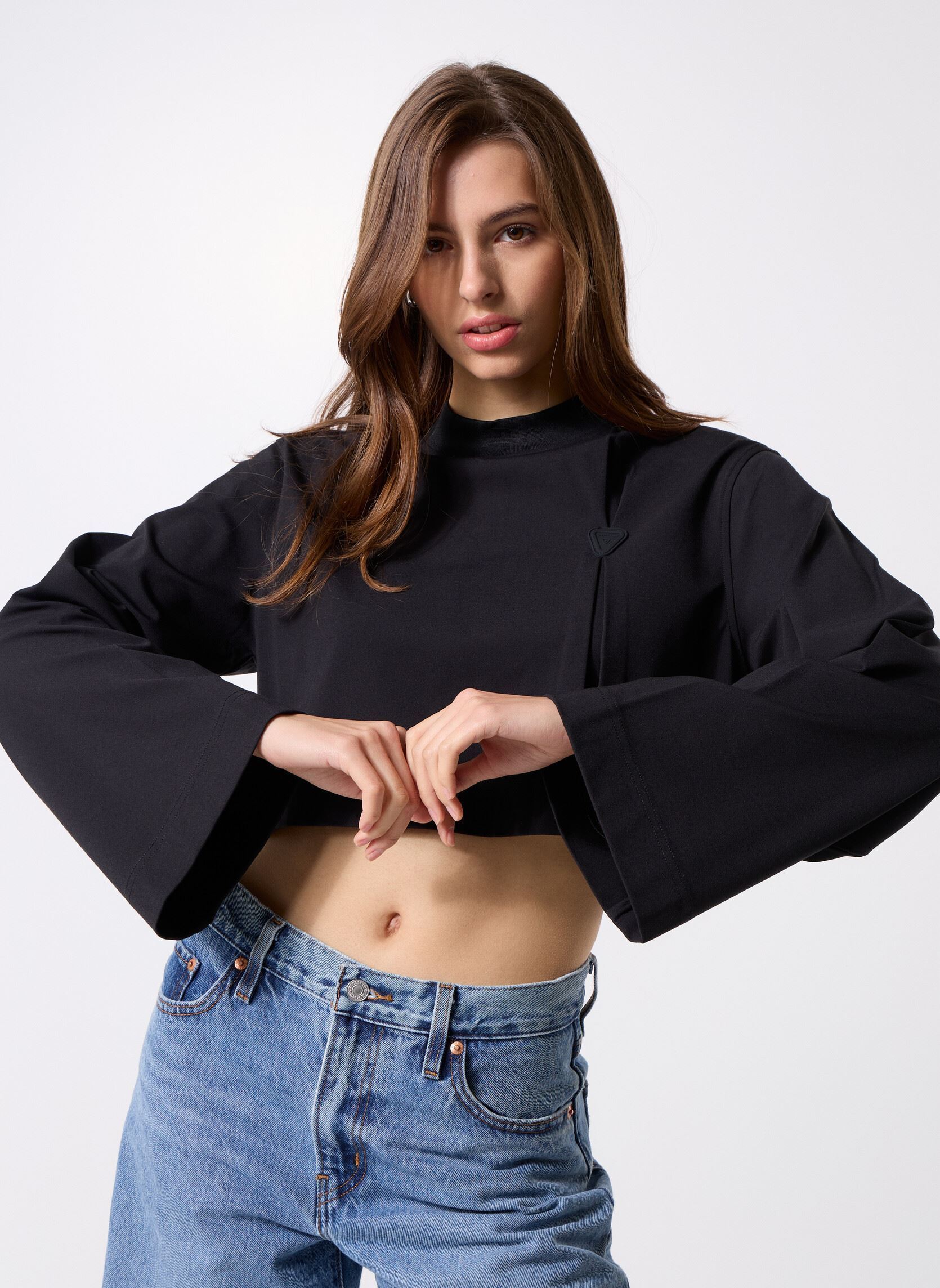 Langarm-T-Shirts Ava Tee-Shirt damen schwarz Gertrude Langarm-T-Shirts Ava Tee-Shirt damen schwarz BLACK