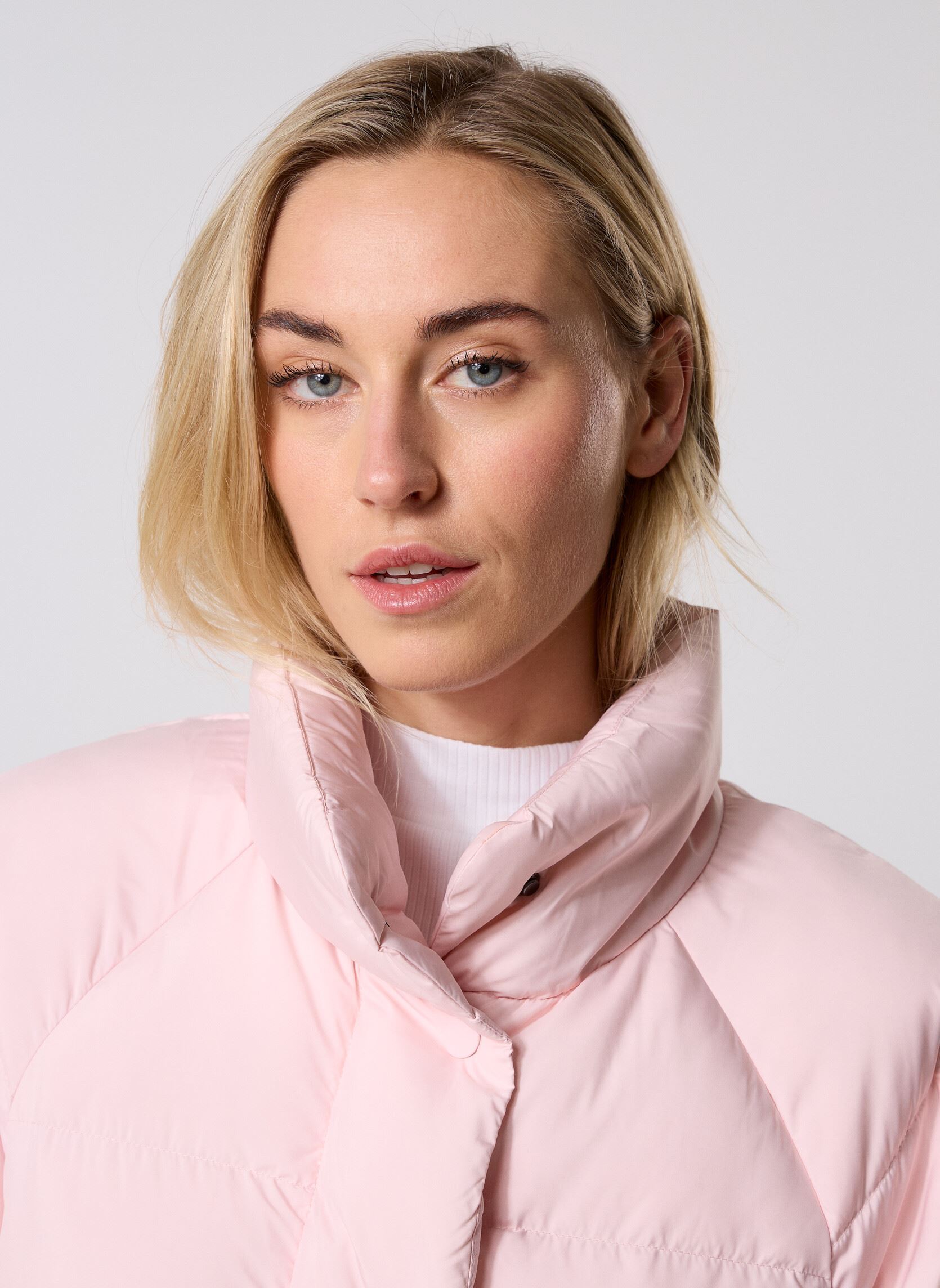 Doudounes Emmanuel Doudoune femme rose Gertrude Doudounes Emmanuel Doudoune femme rose POUDRE