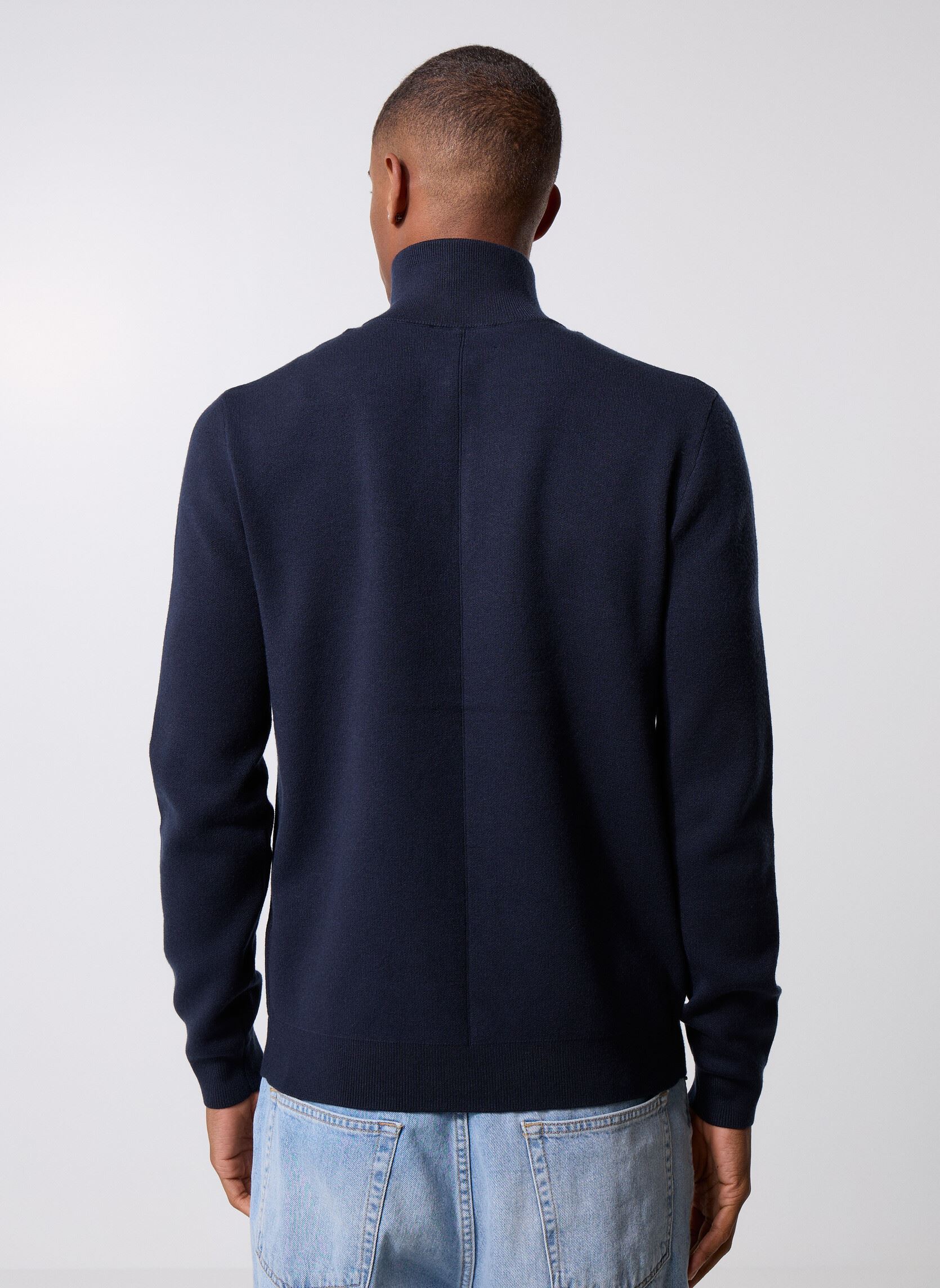 Truien Lewis Patch Pull blauw Gertrude Truien Lewis Patch Pull blauw NIGHT