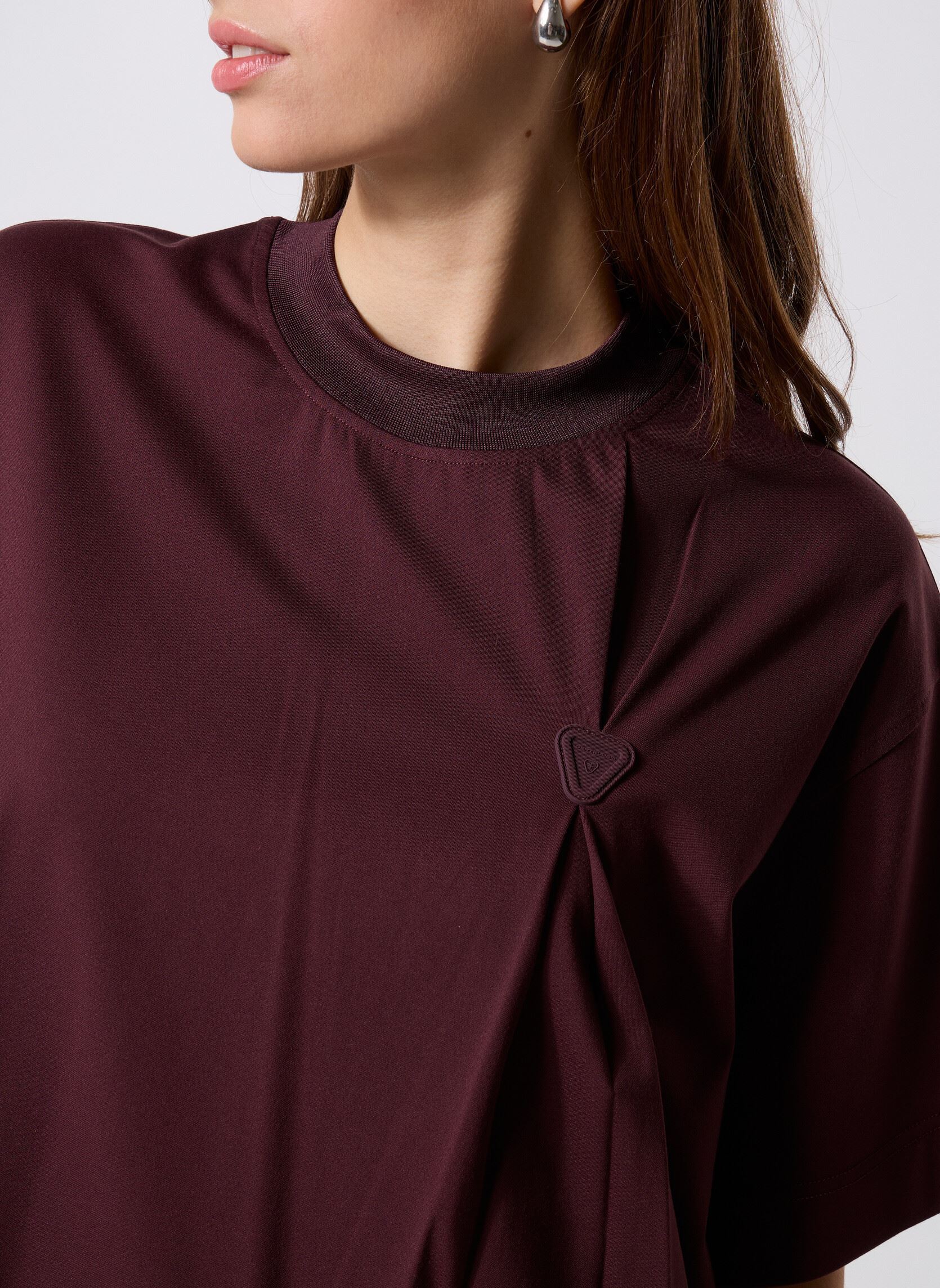 Kurzarm-T-Shirts Lya Tee-Shirt damen bordeaux Gertrude Kurzarm-T-Shirts Lya Tee-Shirt damen bordeaux BURGUNDY