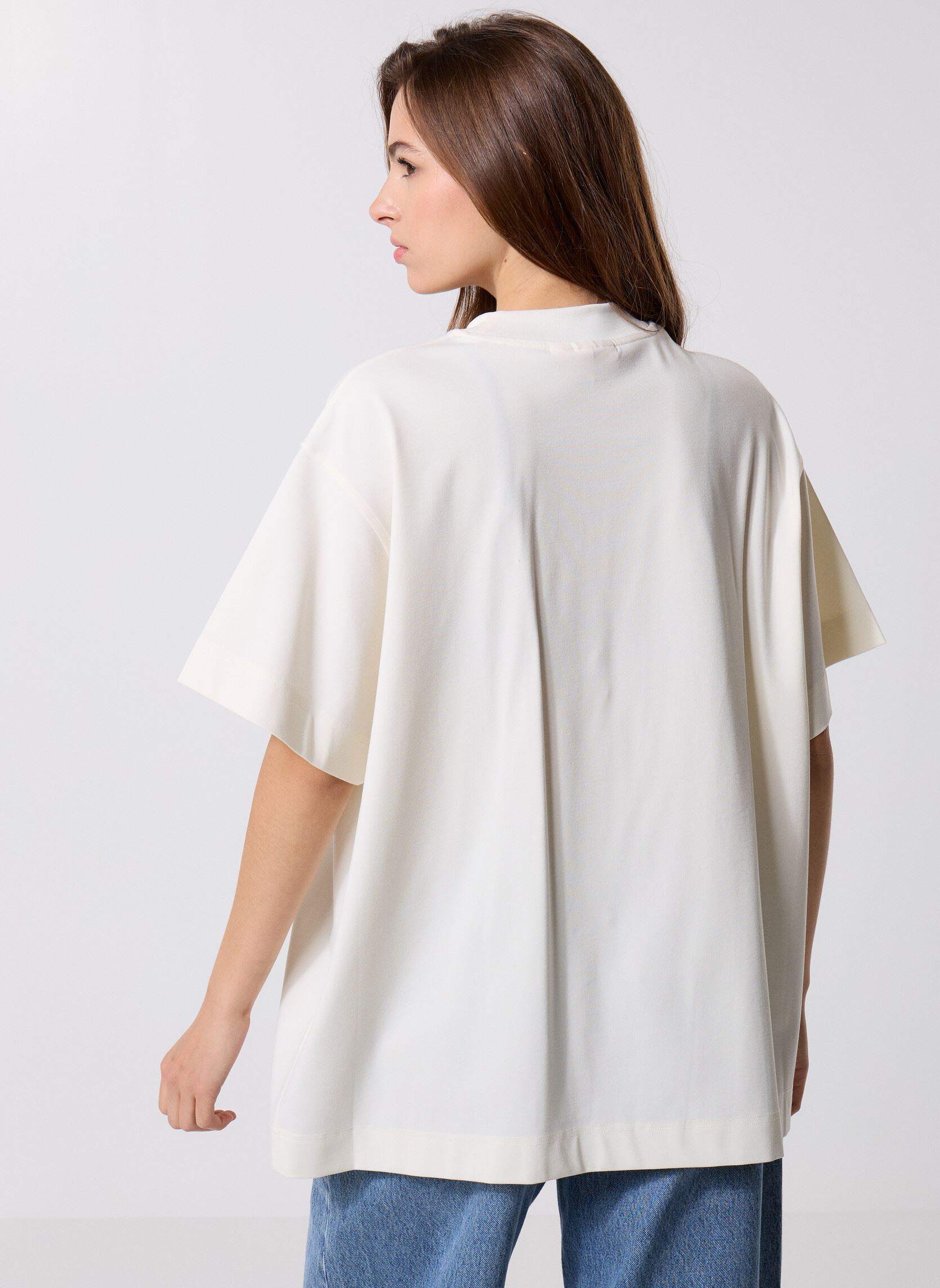 T-shirts met korte mouwen Lya Tee-Shirt dames wit Gertrude T-shirts met korte mouwen Lya Tee-Shirt dames wit CREME